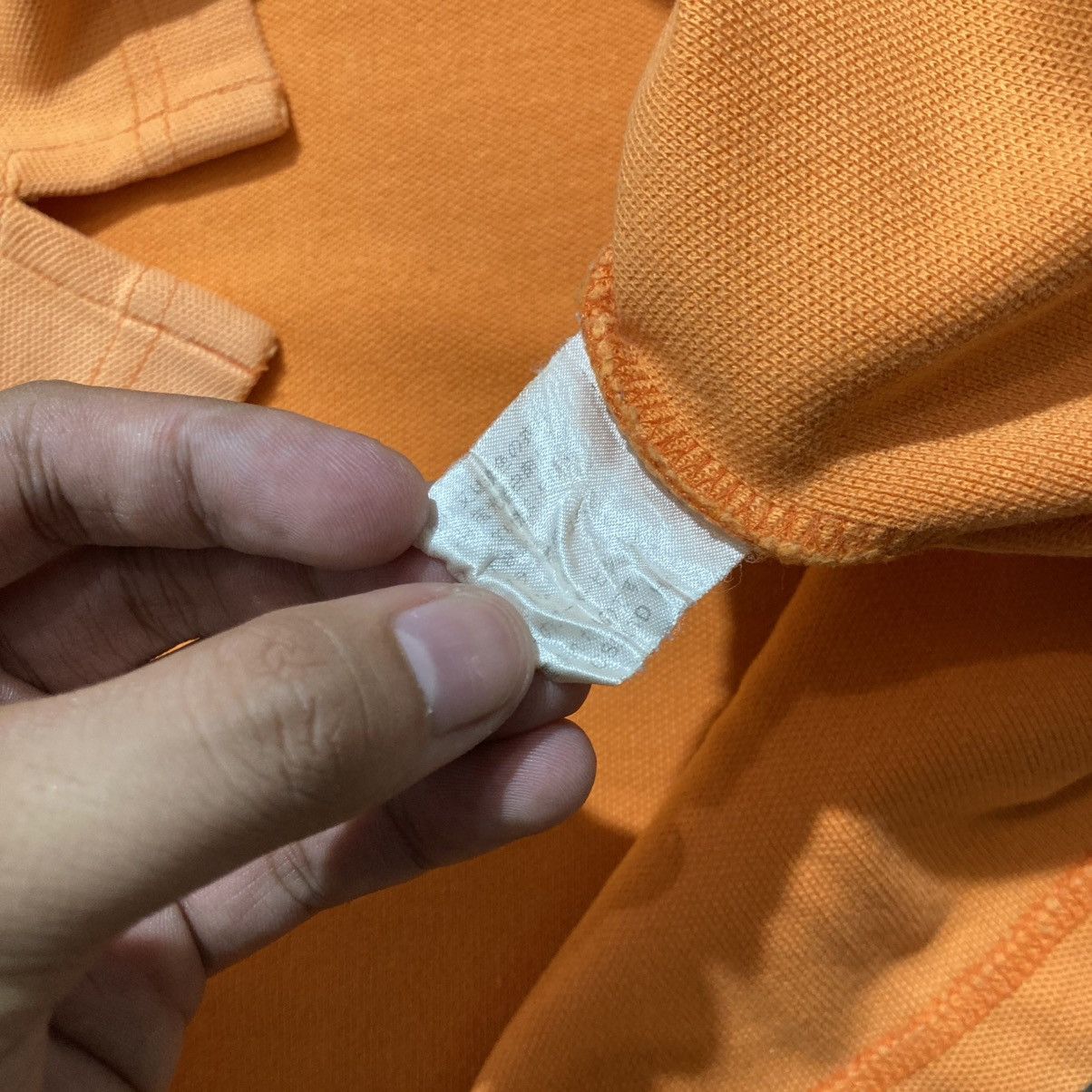 Missoni 1990s Vintage Missoni Sport Spellout Logo Polo Tshirt Orange Size US L / EU 52-54 / 3 - 14 Thumbnail