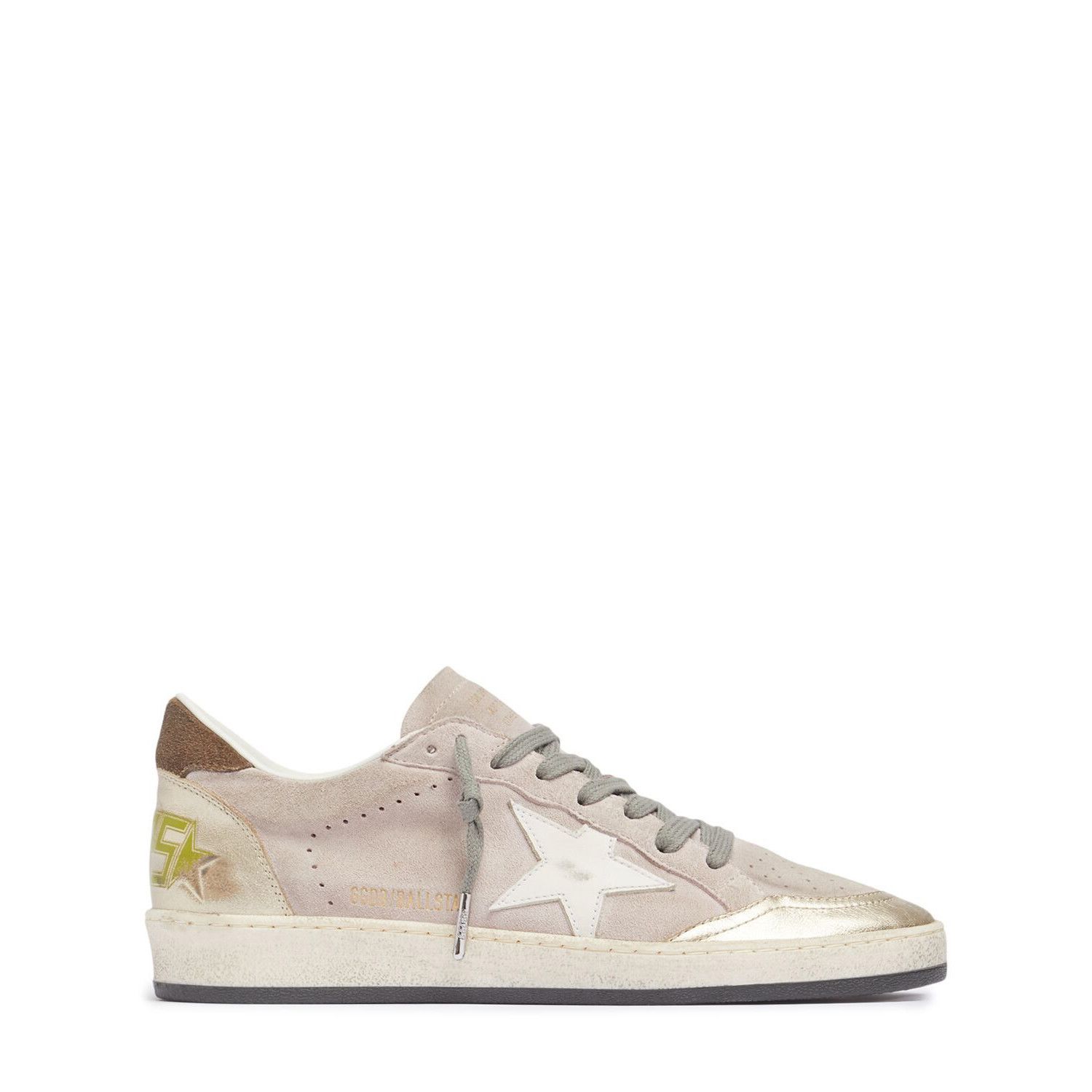 GOLDEN GOOSE Ball Star Women's Pink/Green Sneakers New & Aut