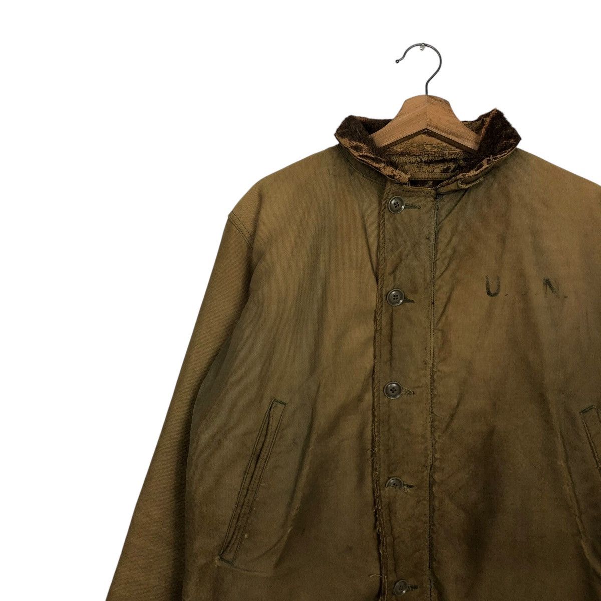 Vintage 🔥TRUE VINTAGE 40’s DECK JACKET NAVY DEPARTMENT USN JACKET Size US M / EU 48-50 / 2 - 9 Thumbnail