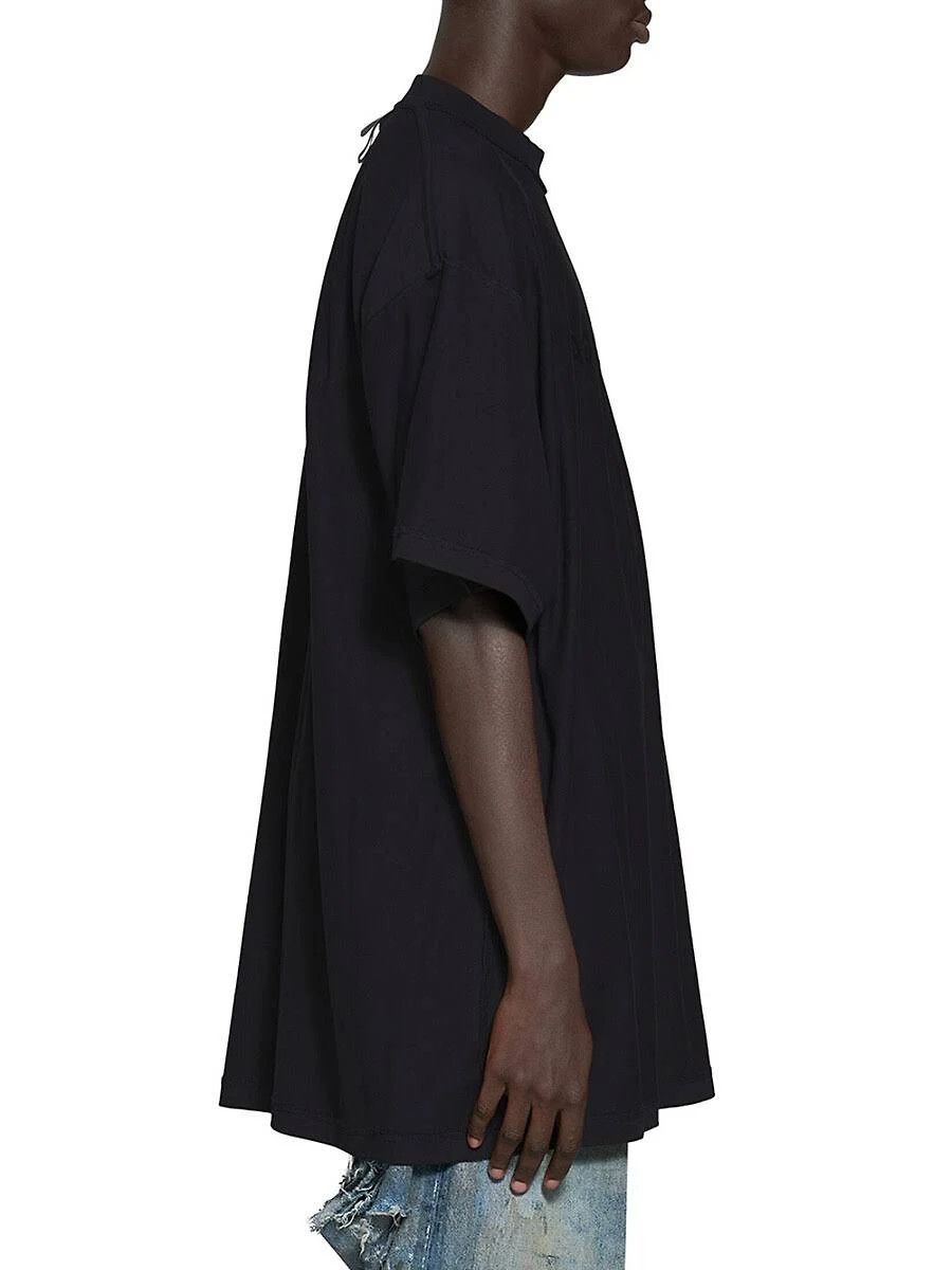 Balenciaga o1in1g0324 Mirror Balenciaga T-Shirt Oversized in Black Size US M / EU 48-50 / 2 - 5 Thumbnail