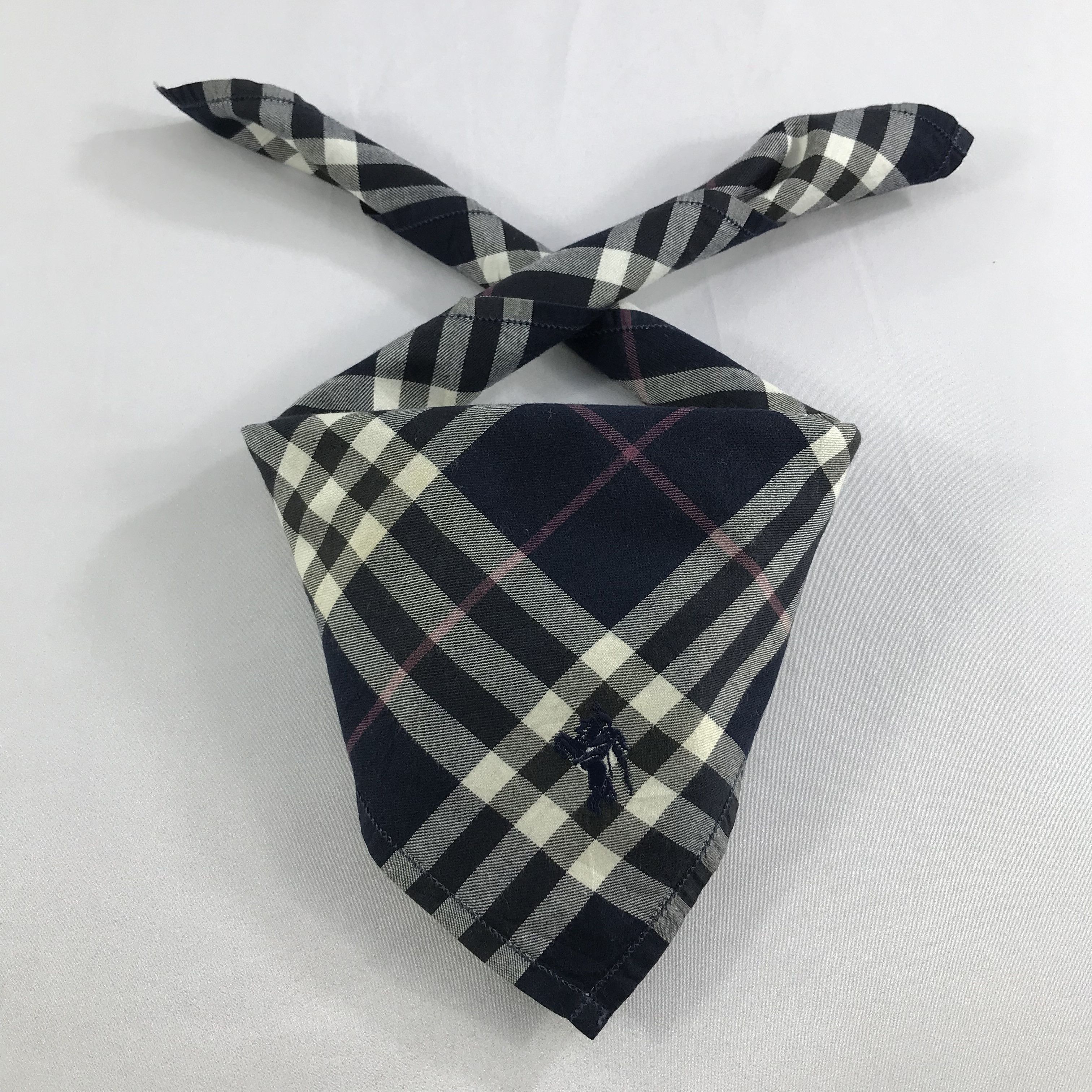 Burberry × Vintage Burberry Bandana / Handkerchief / Neckerchief - S2630 Size ONE SIZE - 3 Thumbnail
