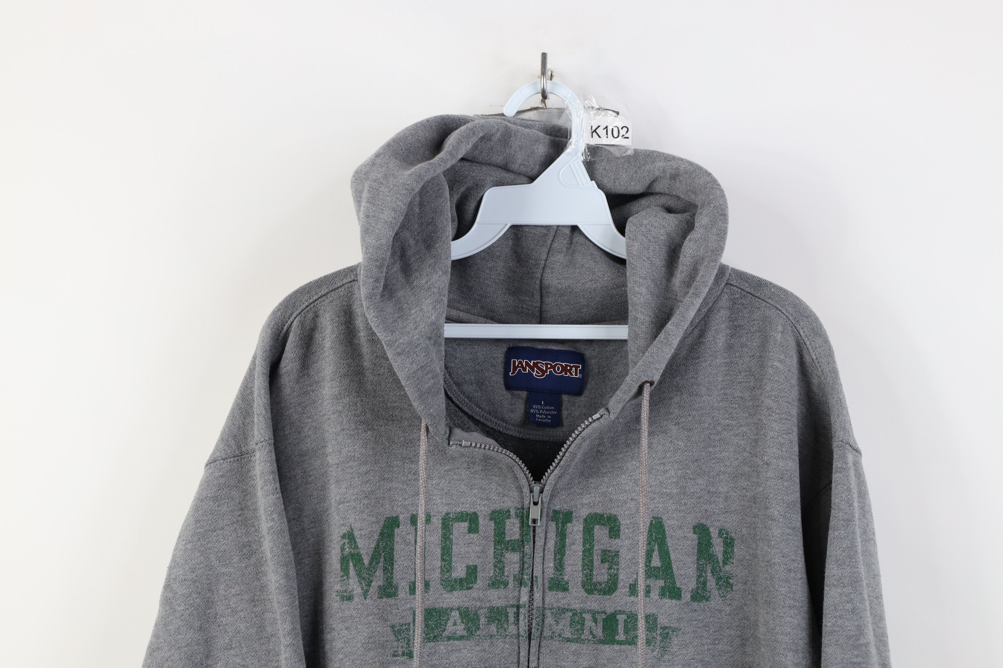 Vintage Vintage 90s Michigan State University Alumni Full Zip Hoodie Size US L / EU 52-54 / 3 - 2 Thumbnail