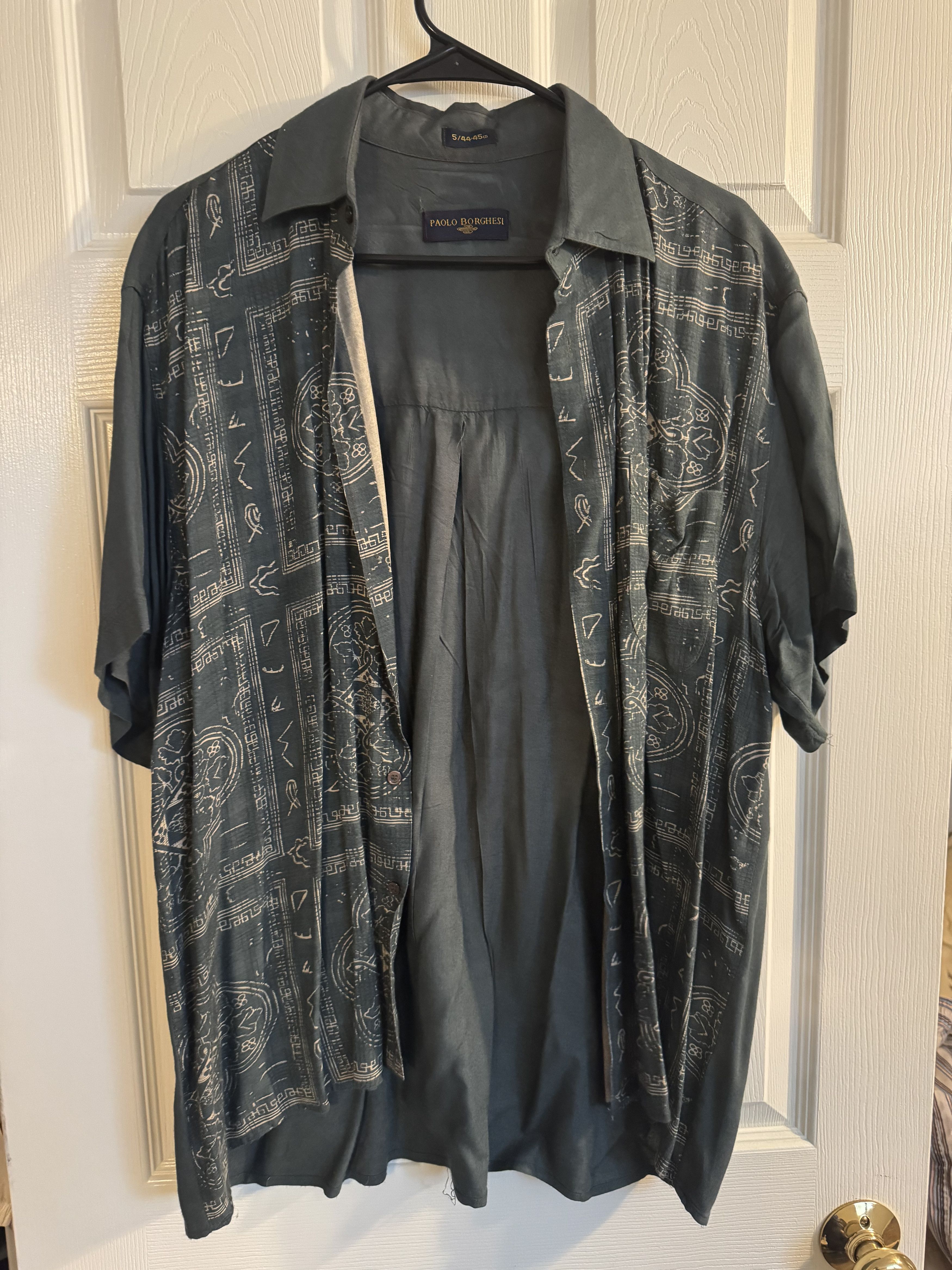 Vintage Paolo Borghesi Button Down Shirt Size US L / EU 52-54 / 3 - 3 Thumbnail