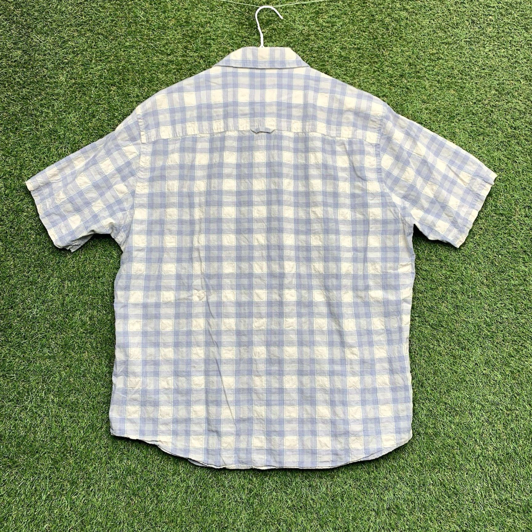 Pendleton Pendleton Hiker Shirt Mens Large Plaid Blue Cotton Blend Button-Front Short Sleeve Outdoor Pattern 90s? Size US L / EU 52-54 / 3 - 3 Thumbnail