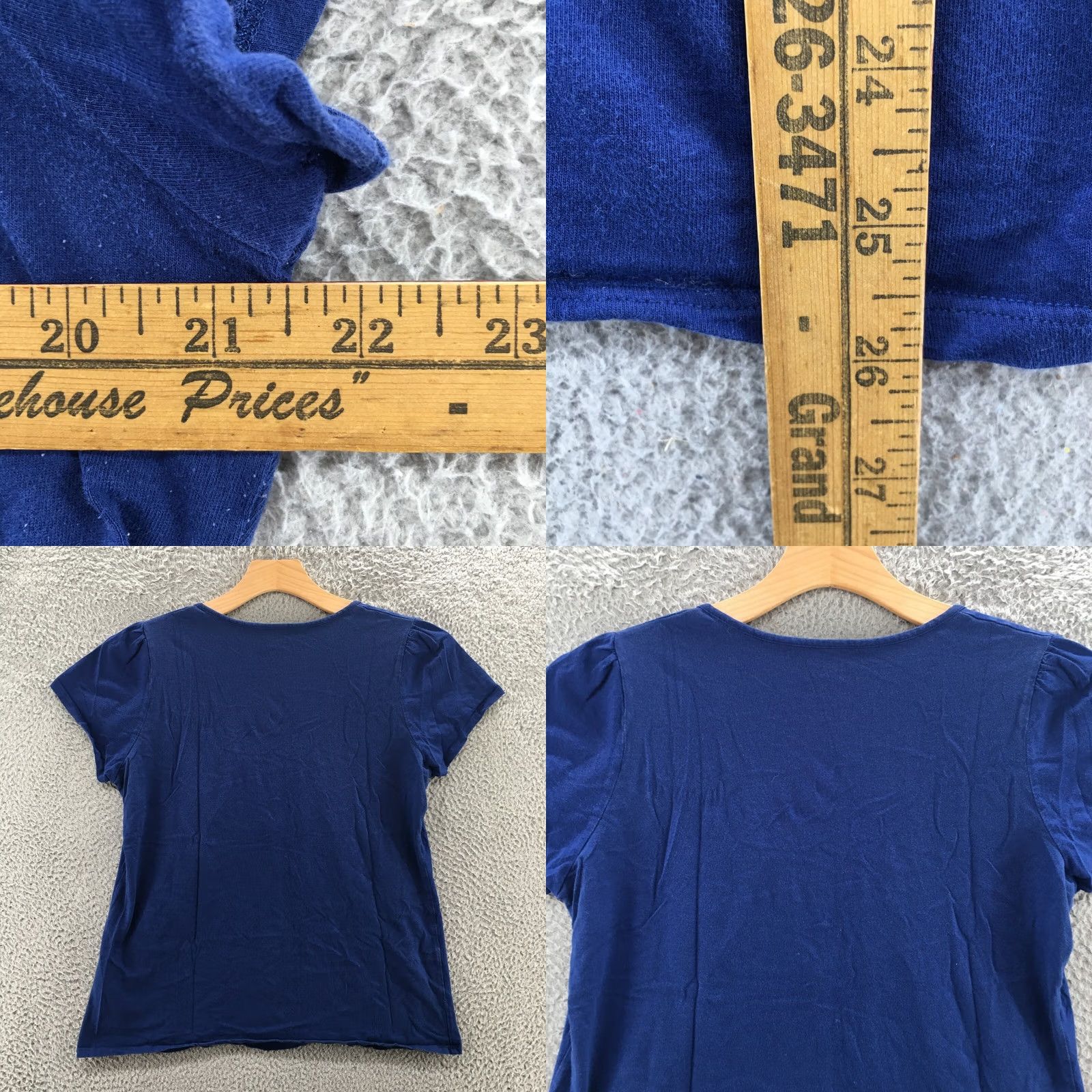 Nautica Nautica Cap Sleeve Blouse Top Womens XL Blue Cotton Pullover Casual Shirt/Blouse Womens XL Blue Cotton Navy? Size XL / US 12-14 / IT 48-50 - 8 Thumbnail