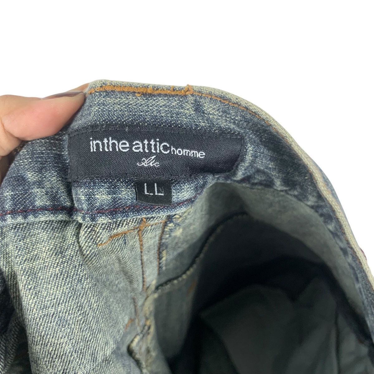 In The Attic Vintage IN THE ATTIC HOMME Double Waistband Straight Cut Size US 32 / EU 48 - 9 Thumbnail