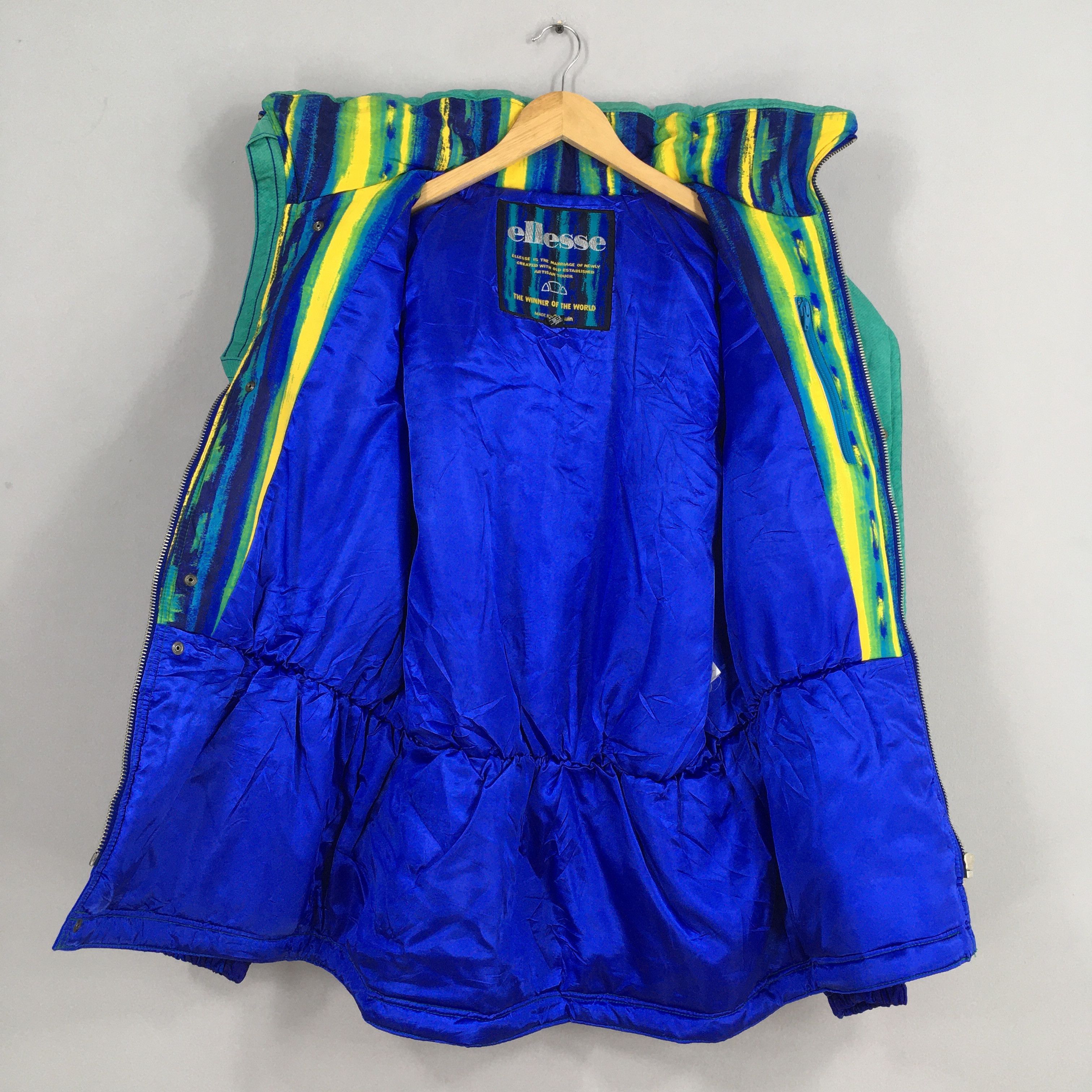 Ellesse Vintage 90's Ellesse Ski Wear Blue Hoodie Jacket Large Size US L / EU 52-54 / 3 - 4 Thumbnail
