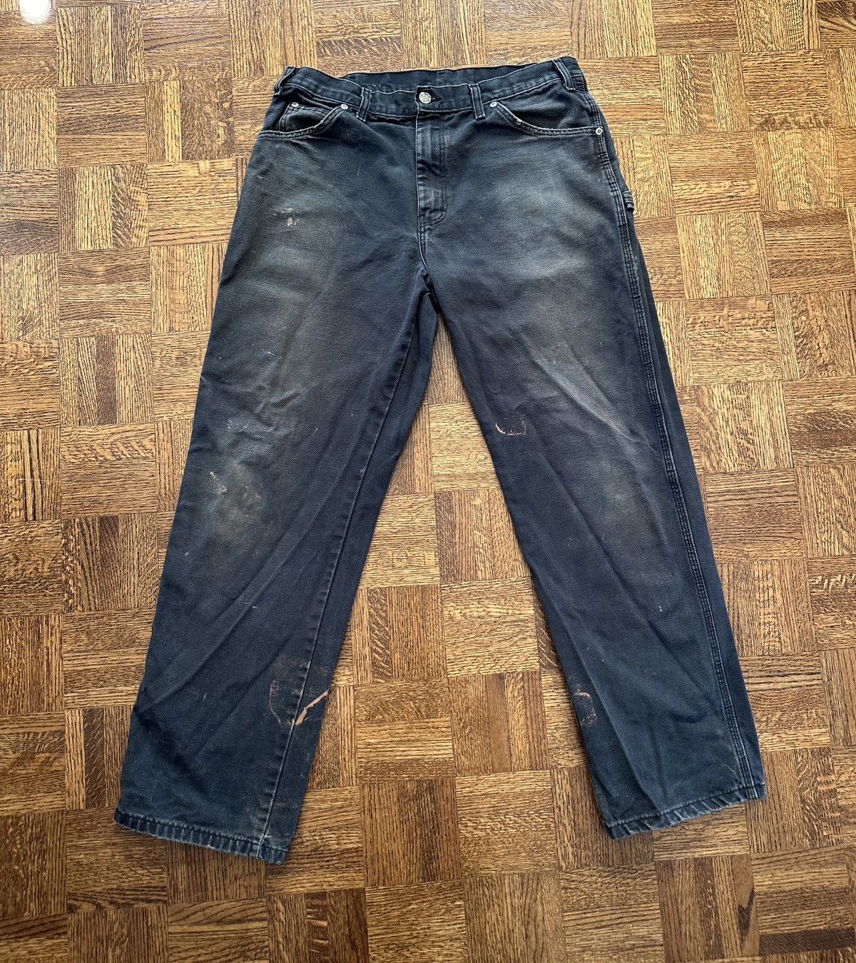 Dickies Vintage Y2K Dickies Faded Carpenter Canvas Work Pants Size US 34 / EU 50 - 1 Thumbnail