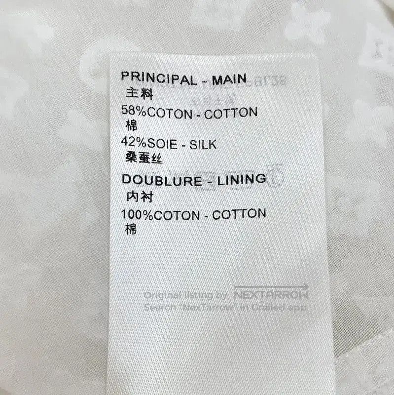 Louis Vuitton Louis Vuitton White Cotton Women's Shirt . Size S / US 4 / IT 40 - 5 Thumbnail