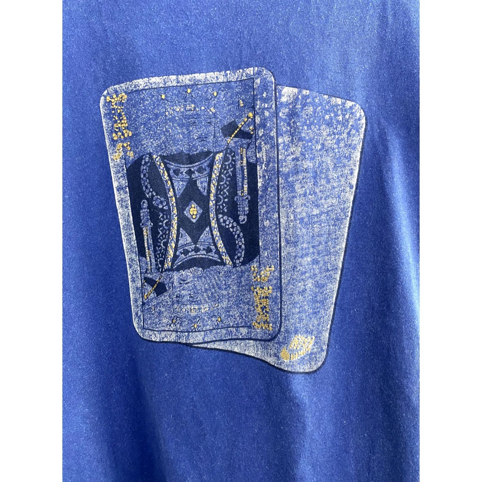 Nike VINTAGE Nike Cards King retro T-Shirt L Blue Mens 90s Size US L / EU 52-54 / 3 - 6 Thumbnail