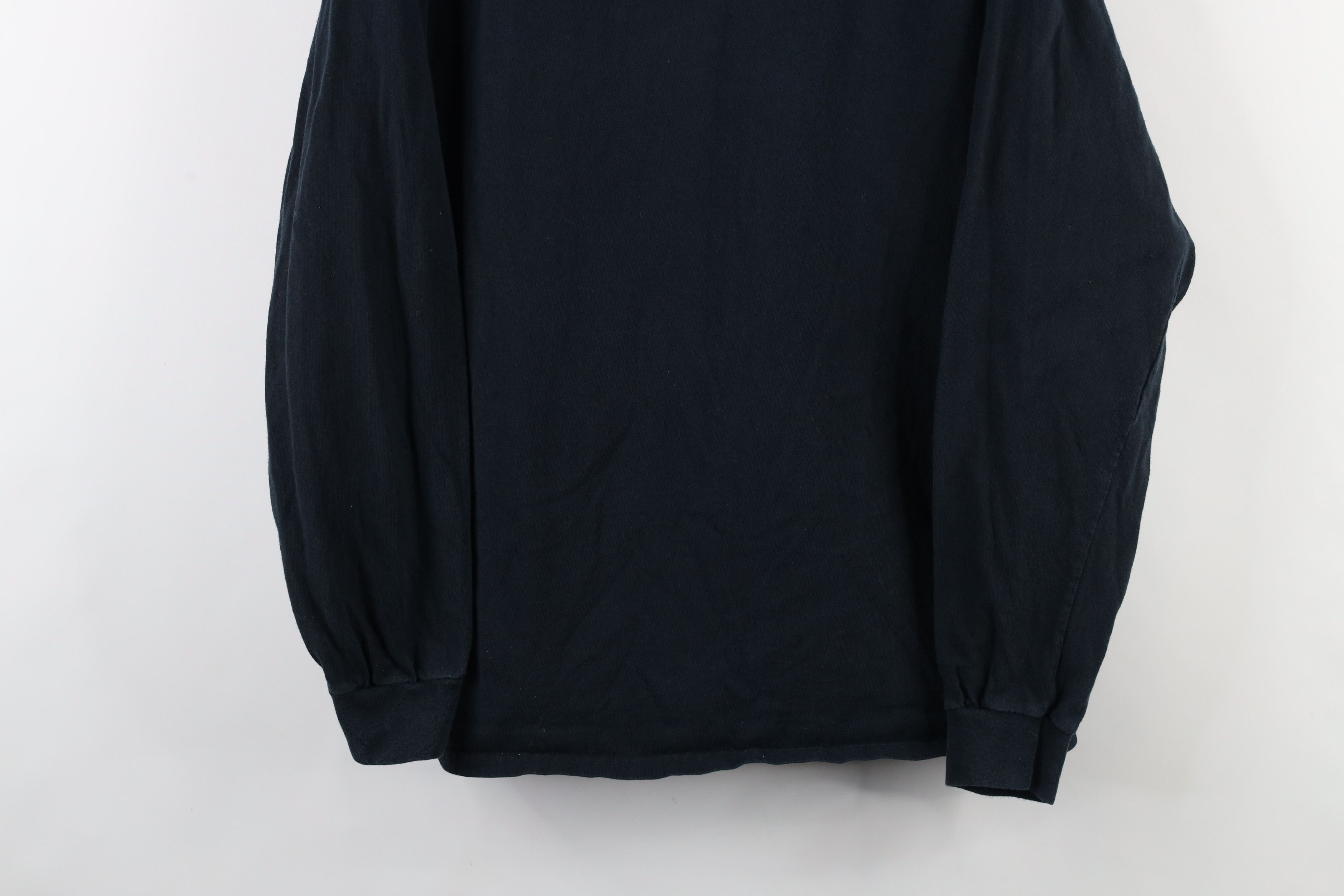 Vintage Vintage 90s Y2K Streetwear Cotton Long Sleeve T-Shirt Black Size US L / EU 52-54 / 3 - 3 Thumbnail
