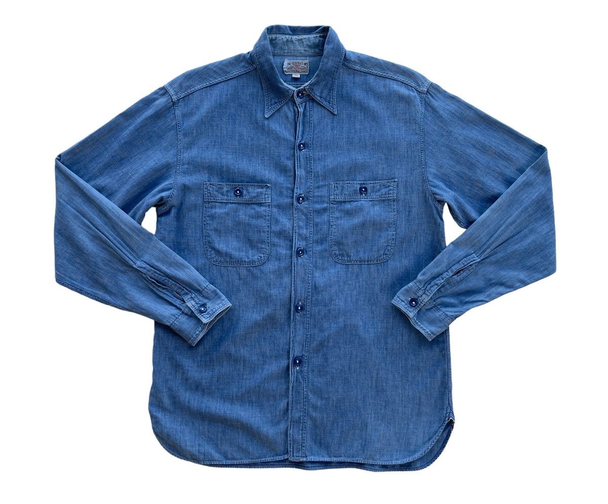 Buzz Rickson's Vintage Buzz Rickson USN Chambray Work Shirt Size US S / EU 44-46 / 1 - 6 Thumbnail