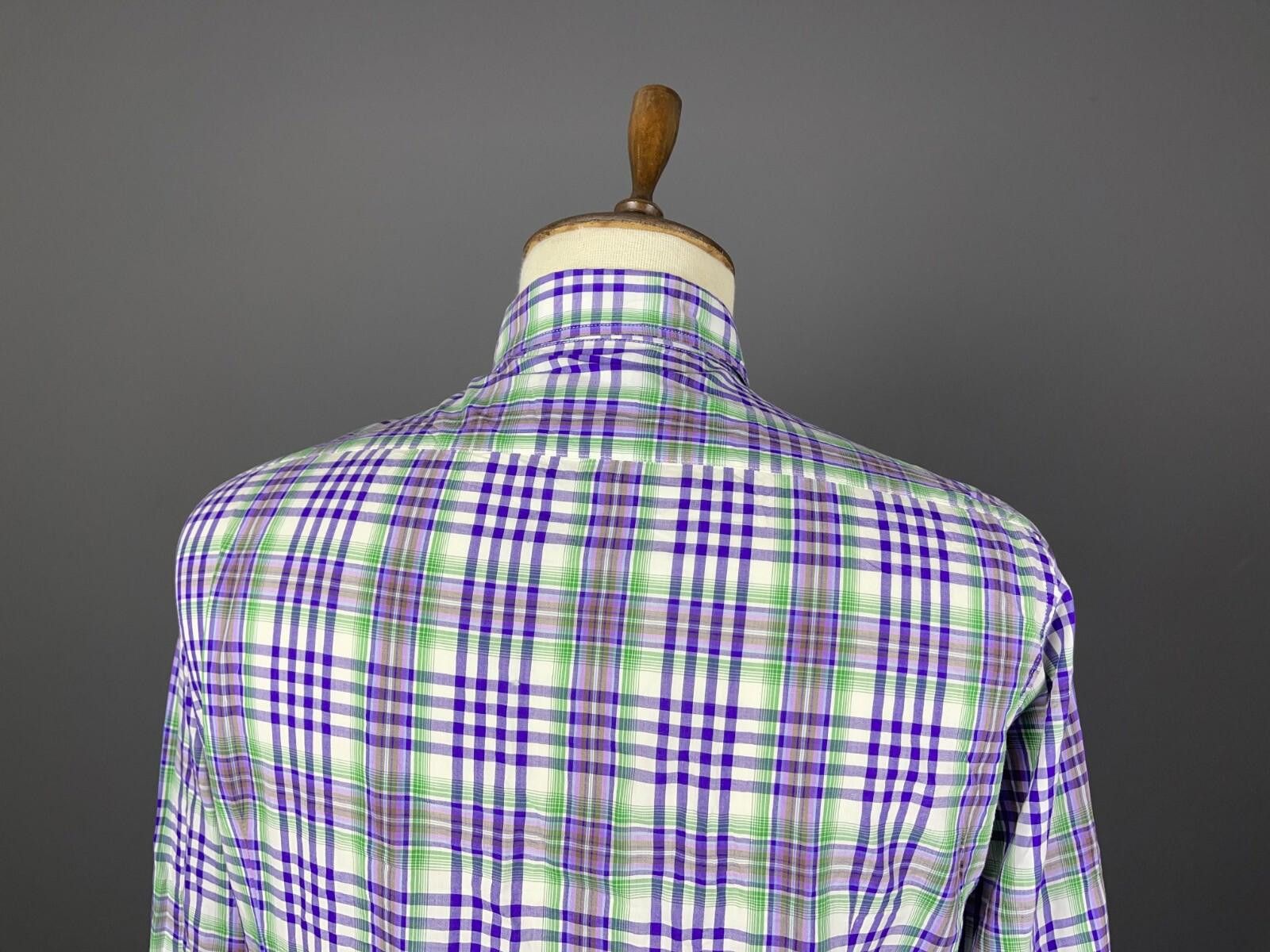 Etro Etro Luxury Multicolor Check Italian Dress Shirt XL Size US XL / EU 56 / 4 - 7 Thumbnail