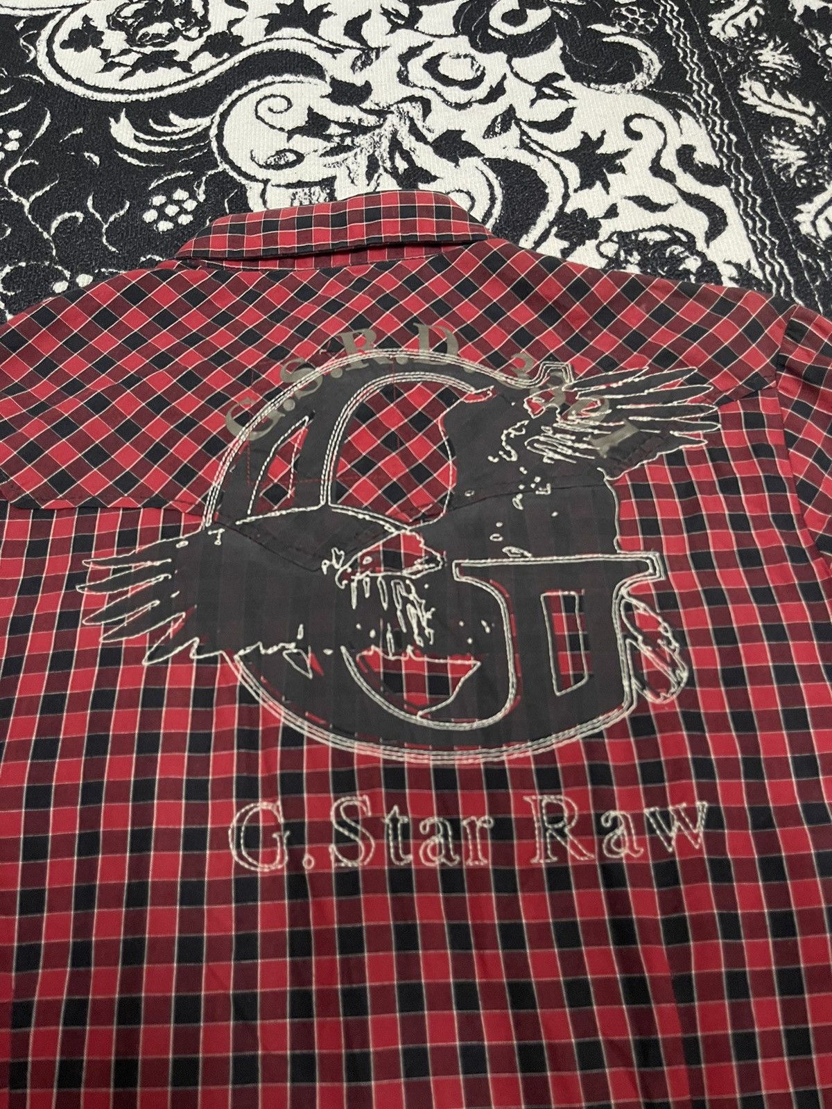 G-Star Y2K G STAR RAW BUTTON UP SHIRT BIG LOGO ON BACK Size US M / EU 48-50 / 2 - 18 Thumbnail
