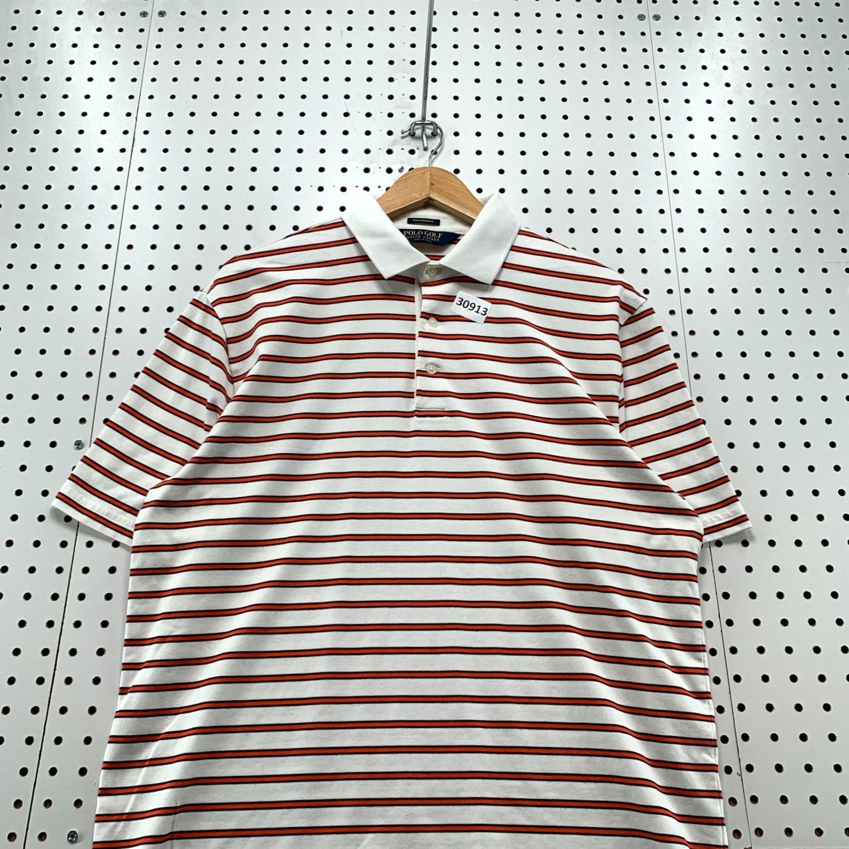 Polo Ralph Lauren Polo Ralph Lauren Performance Shirt Mens Medium White Orange Stripe Polo Shirt Mens Medium White Orange Stripe Size US M / EU 48-50 / 2 - 7 Thumbnail