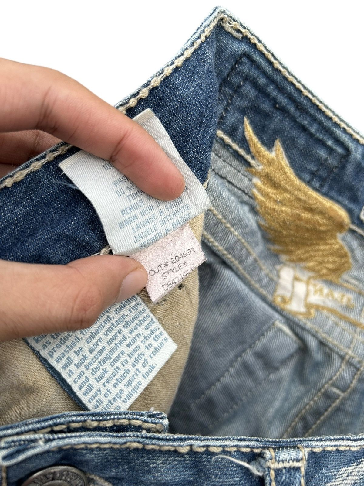 Robins Jeans ROBINS JEANS DISTRESSED DENIM JEANS Size US 31 - 10 Thumbnail