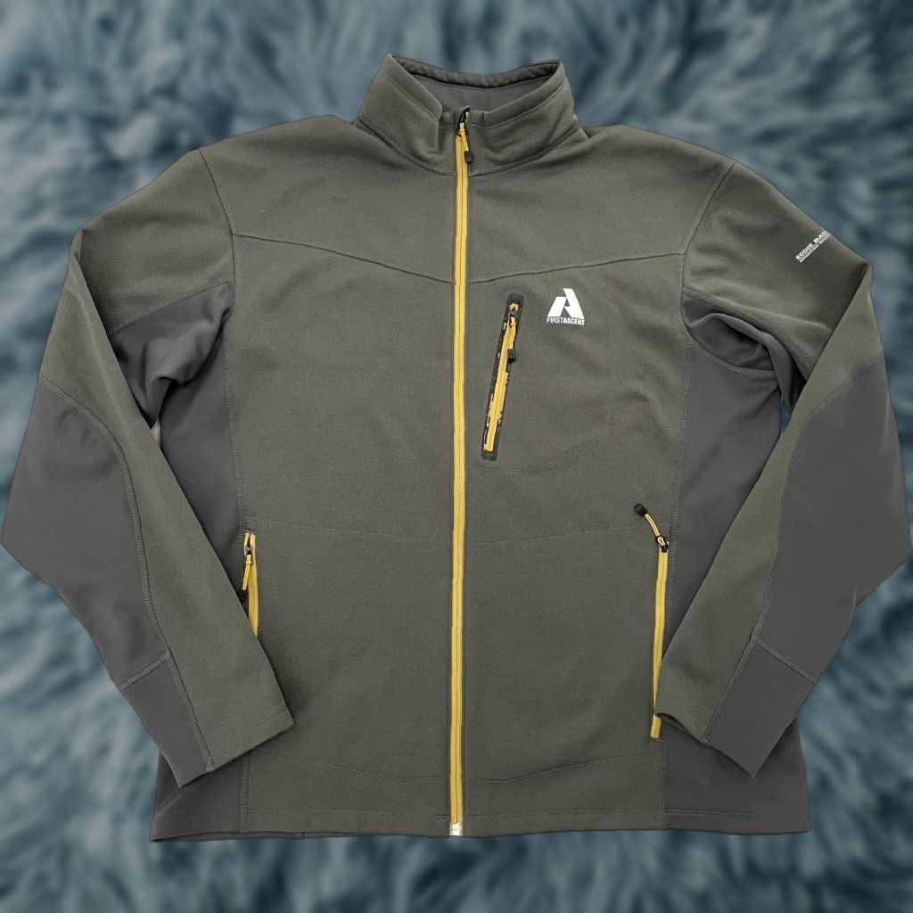 Eddie Bauer First Ascent Jacket Adult XL Gray Full Zip Pockets Mens XL Regular Fit Men Coat Jacket