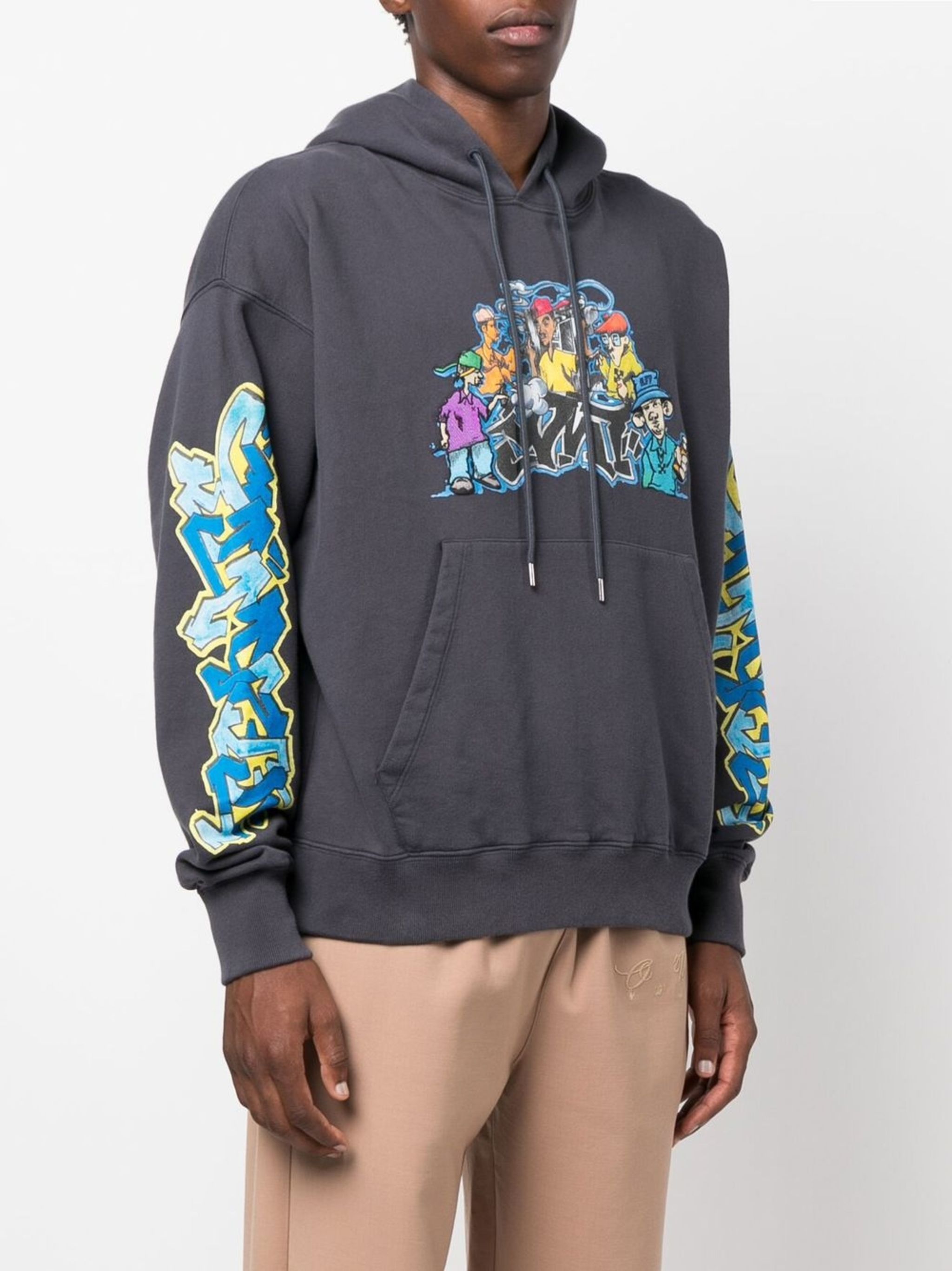 Off-White o1mle1124 Graffiti Pupp Skate Hoodie in Multicolor Size US XXS / EU 40 - 3 Thumbnail