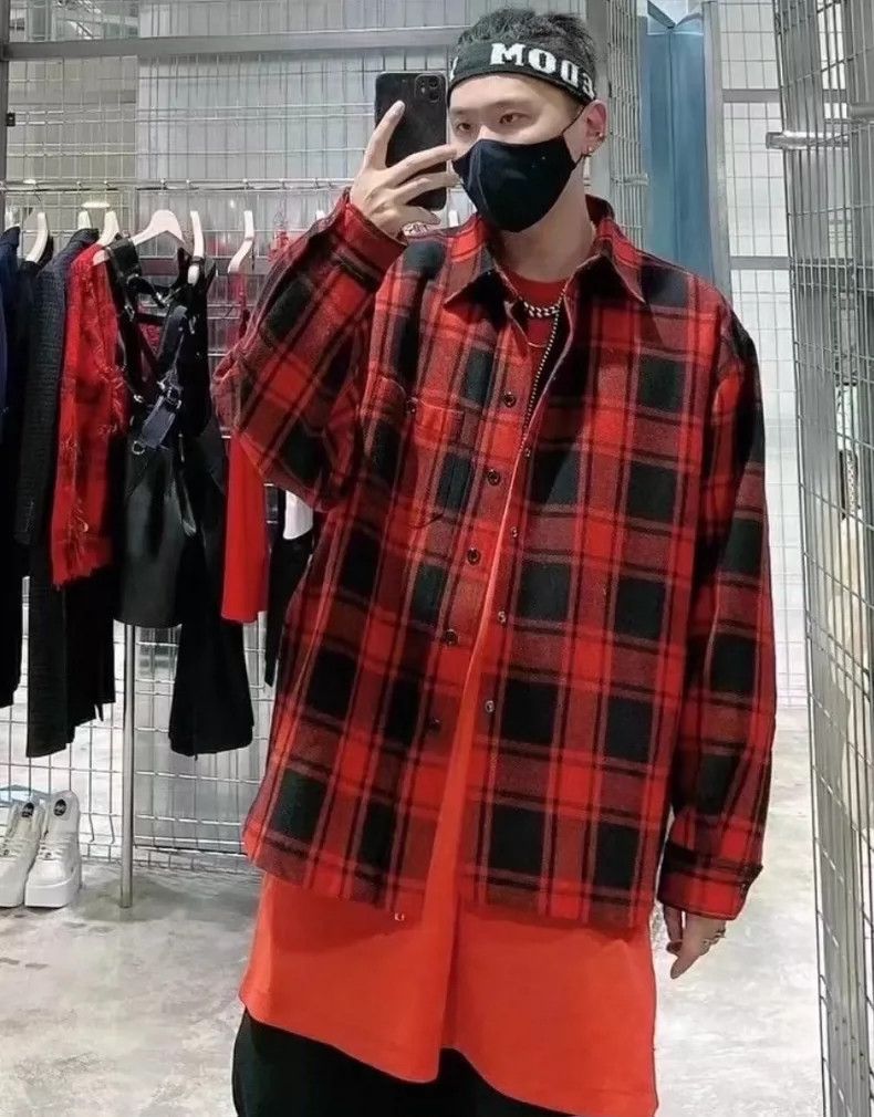 Vetements Vetements Red plaid checkered shirt jacket Size US M / EU 48-50 / 2 - 7 Thumbnail