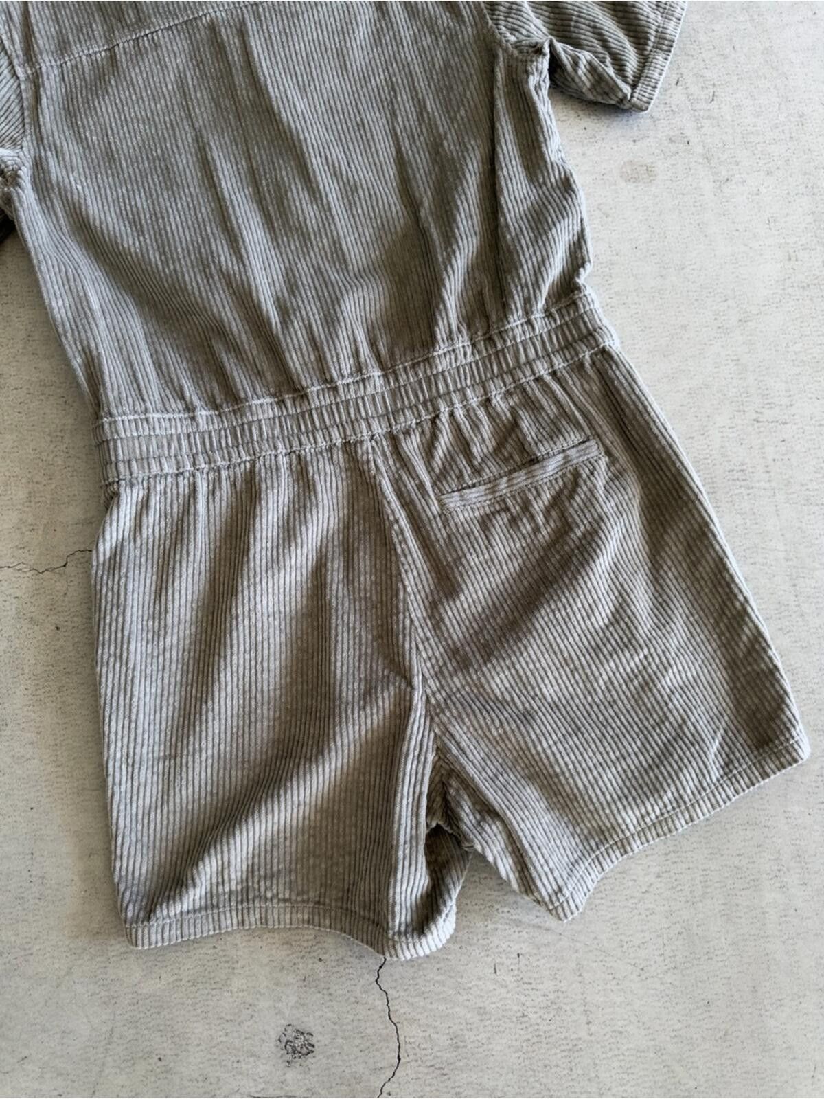 Asos ASOS Design / Men’s Corduroy Romper / Green Khaki Size ONE SIZE - 2 Thumbnail