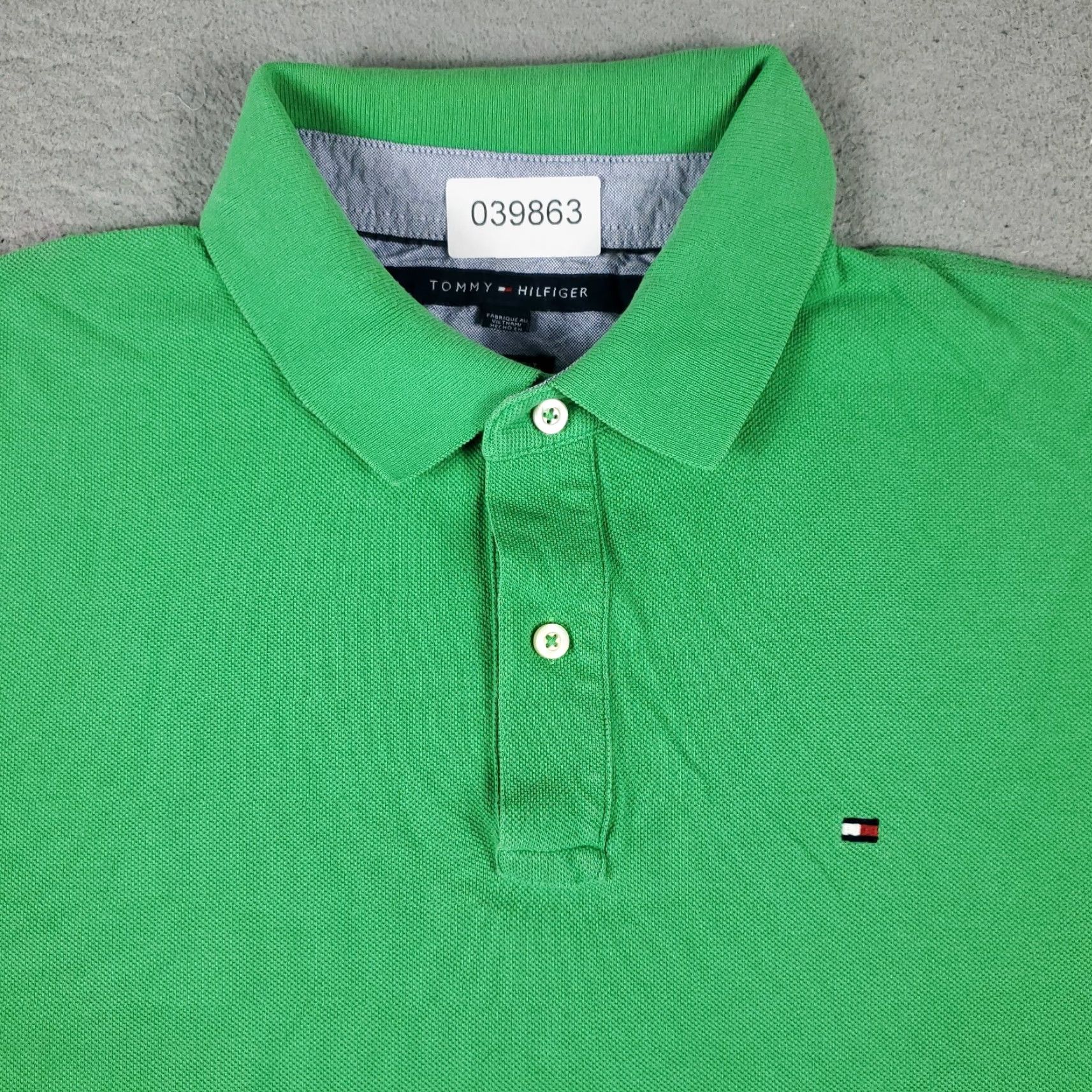Tommy Hilfiger Tommy Hilfiger Polo Shirt Mens XL Green Casual Short Sleeve Modern Preppy Size US XL / EU 56 / 4 - 2 Thumbnail