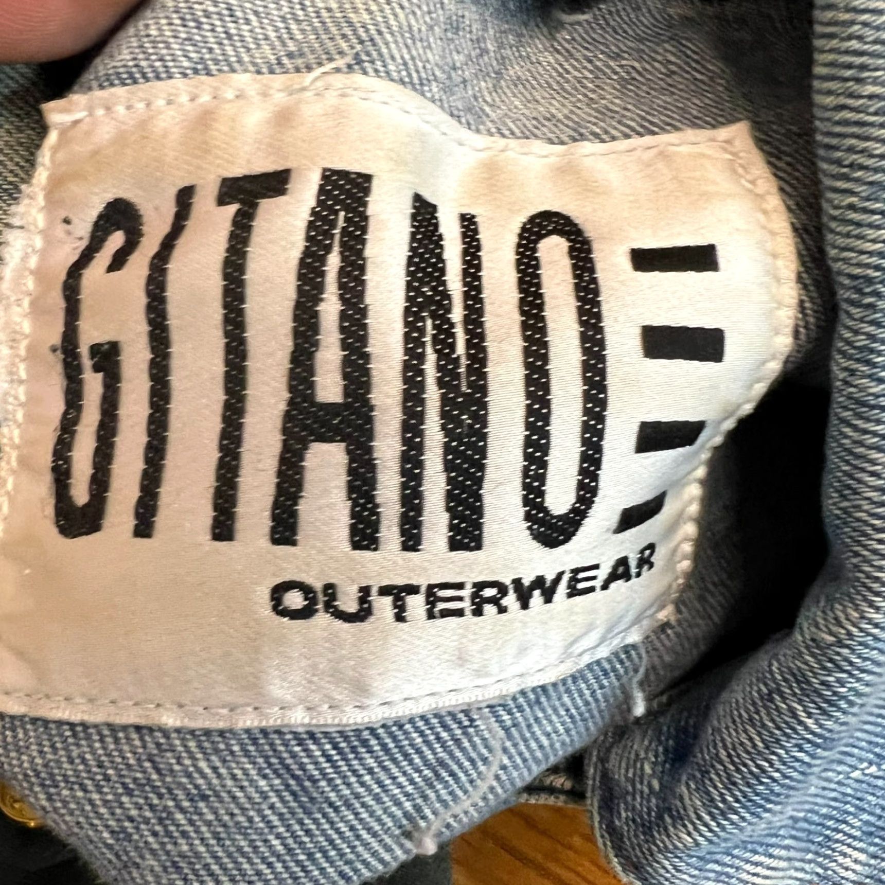 Vintage VINTAGE Gitano Denim Jacket Womens Size L Blue Mid-Length Long Sleeve Collared Casual 80s 90s Hipster Size L / US 10 / IT 46 - 6 Thumbnail