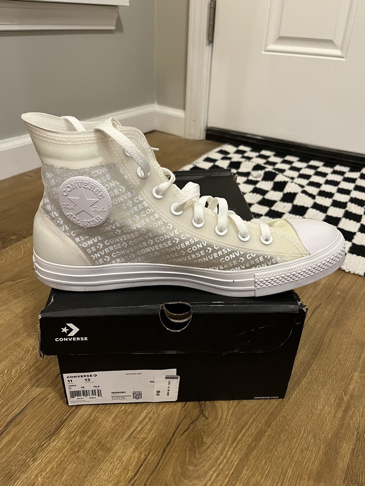 Converse chuck taylor translucent white, men’s 12