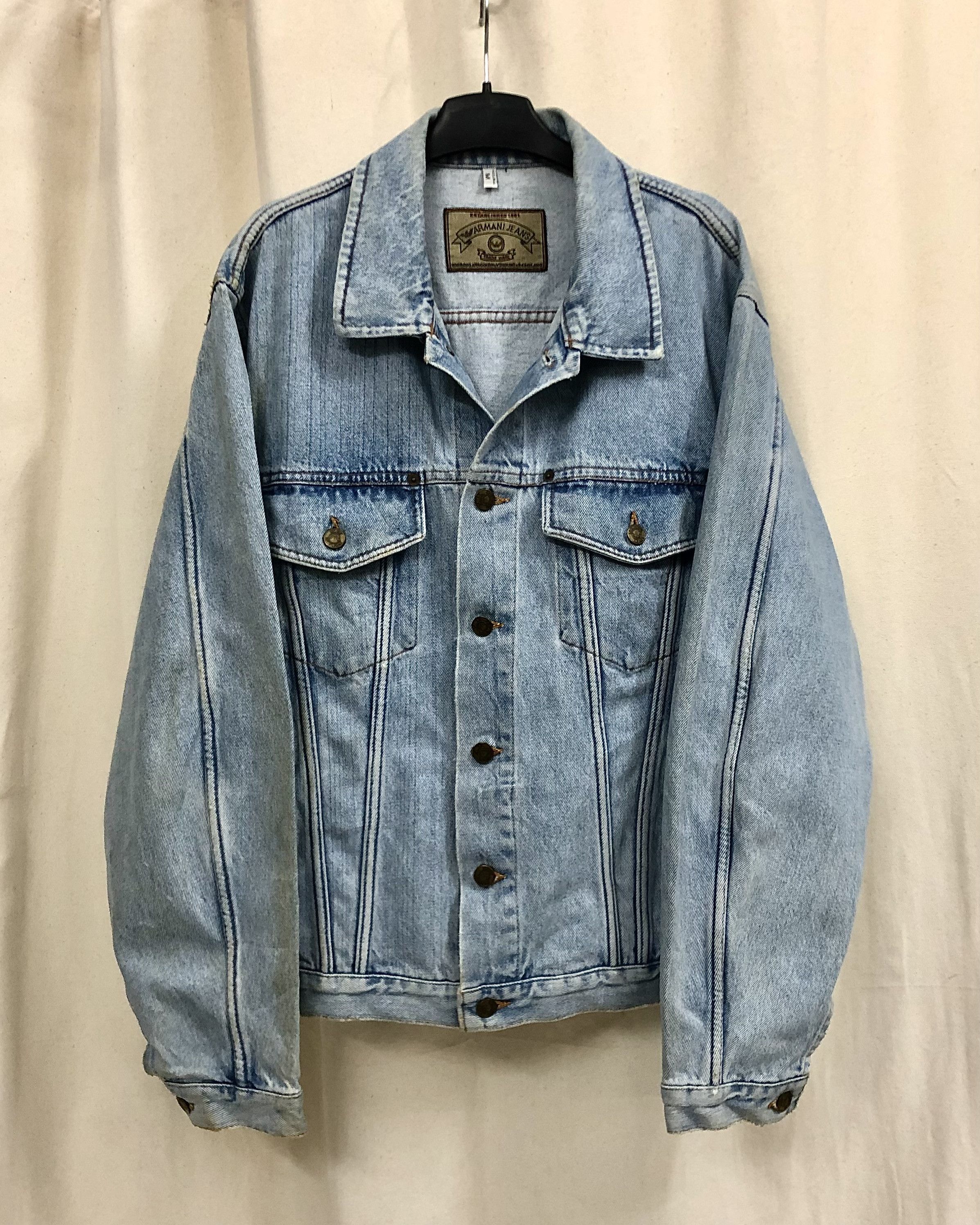 Armani × Vintage Vintage Armani Jeans Archival Jeans Jacket | Grailed