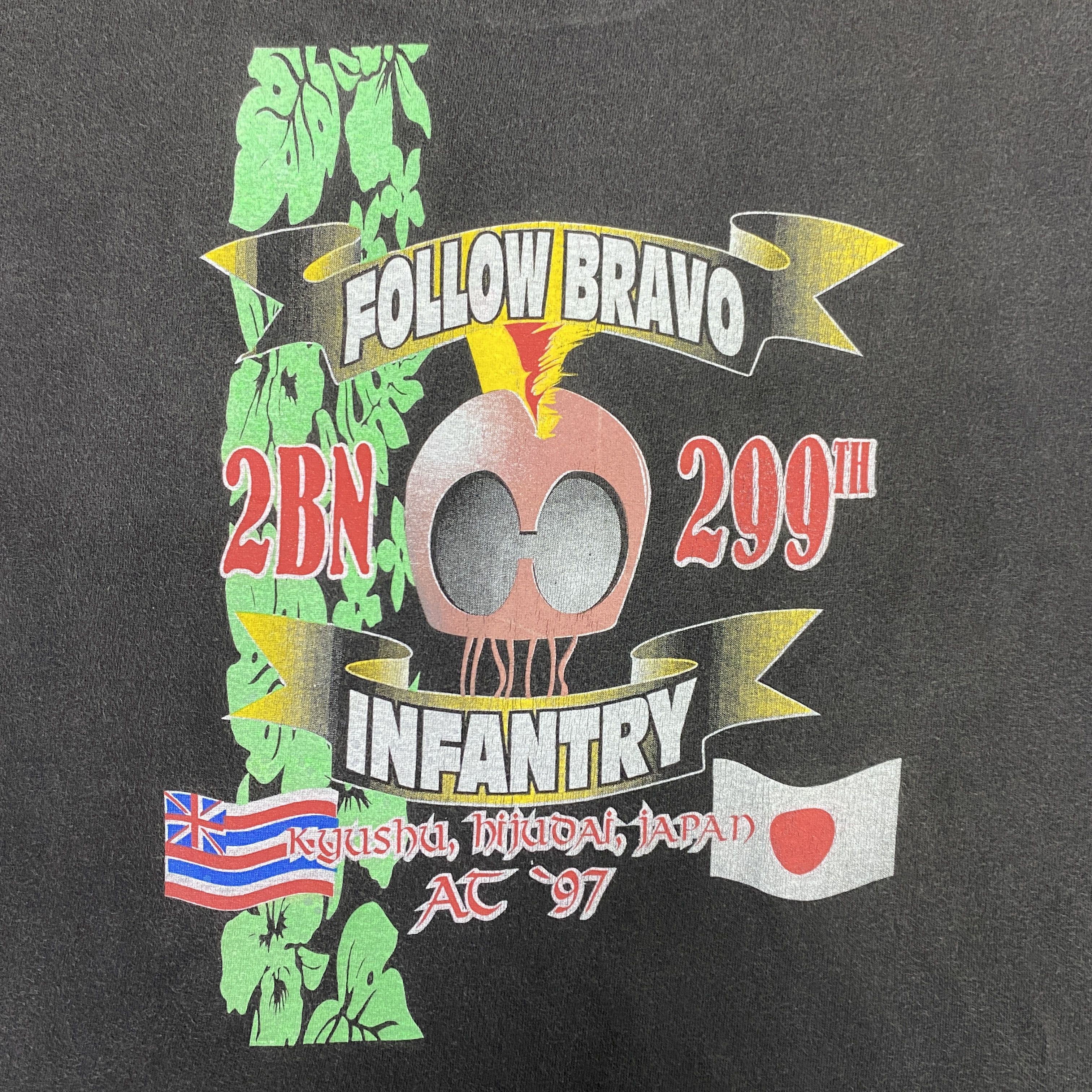 Hanes Vintage Follow Bravo Infantry Tshirt - I082 Size US L / EU 52-54 / 3 - 7 Thumbnail