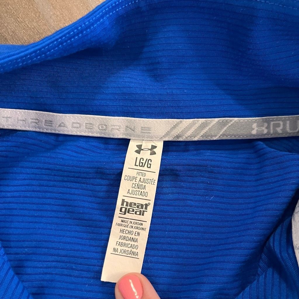 Under Armour Under Armour Blue Athletic Pullover Women Large Bin O-13 Size L / US 10 / IT 46 - 3 Thumbnail