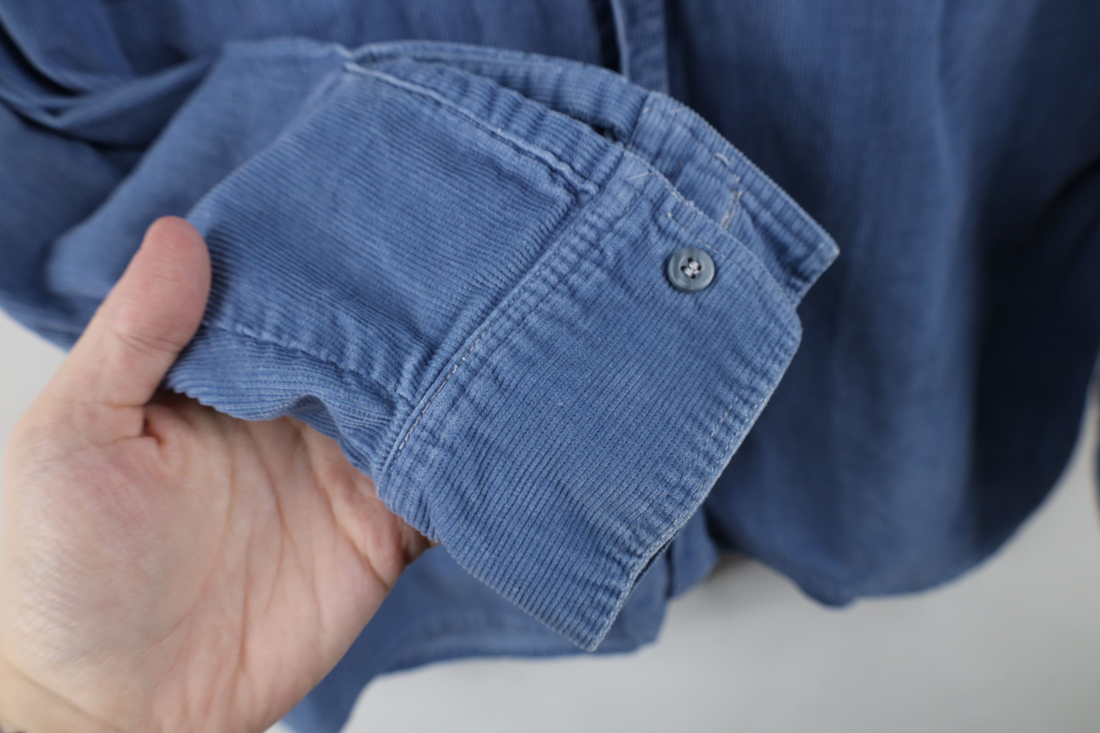 Levi's Vintage 80s 90s Levis Corduroy Military Bush Button Shirt Size US L / EU 52-54 / 3 - 6 Thumbnail