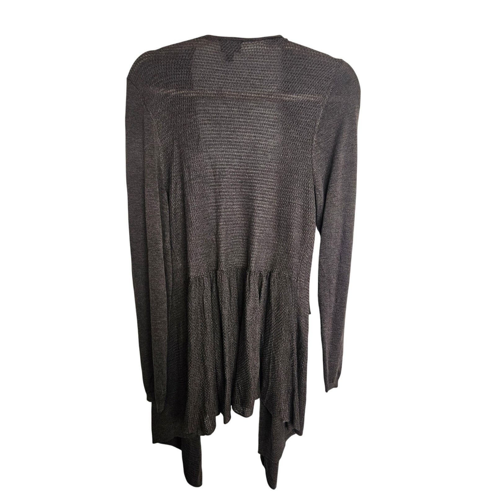 Corridor Torrid Sweater Cardigan Brown Open Front Waterfall 0X Size XL / US 12-14 / IT 48-50 - 8 Thumbnail