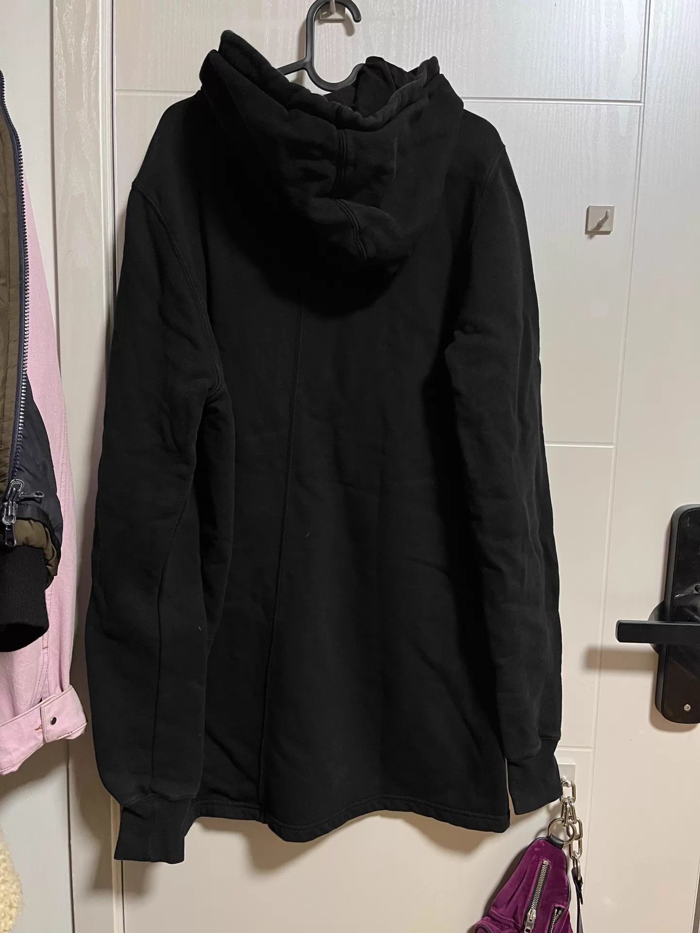 Rick Owens Rick Owens Dark Classic Fleece-Lined Long Hoodie S Size US S / EU 44-46 / 1 - 2 Thumbnail