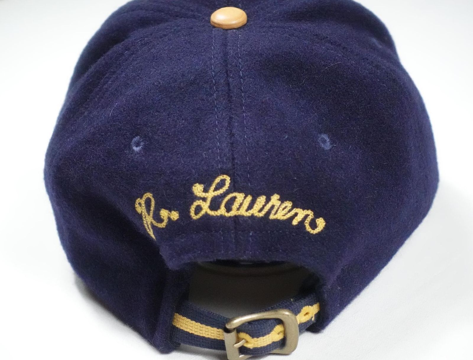 Polo Ralph Lauren Polo Ralph Lauren Cap Varsity Baseball Wool Leather P Wing Size ONE SIZE - 3 Thumbnail