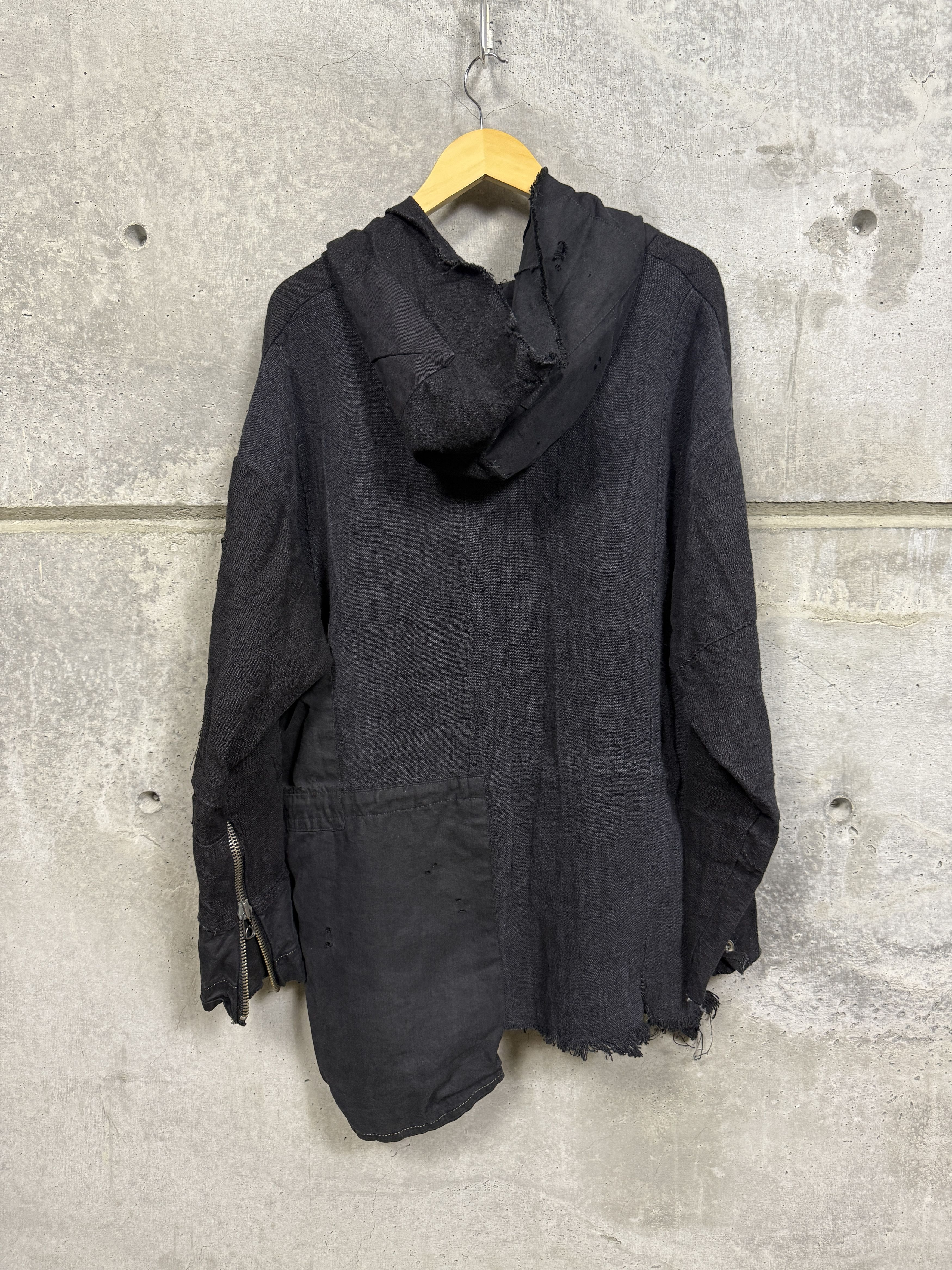 Greg Lauren Greg Lauren Black Antique Hemp Tent Parka Size US M / EU 48-50 / 2 - 2 Thumbnail