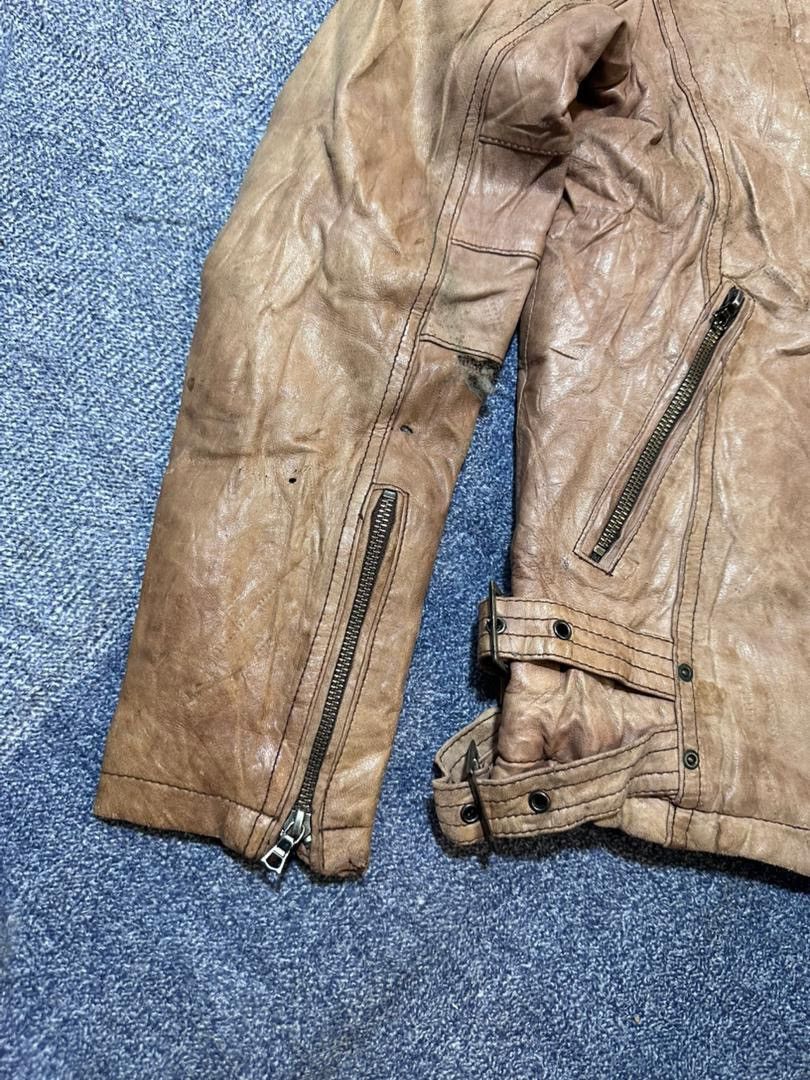Tornado Mart Tornado Mart Distressed Motorcycle Leather jacket Size US M / EU 48-50 / 2 - 5 Thumbnail