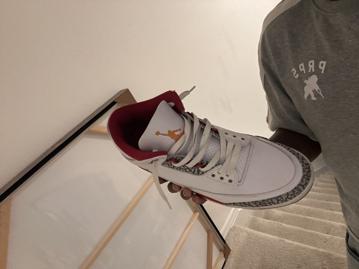 Jordan Brand Retro 3 “Cardinal Reds” Size US 13 / EU 46 - 5 Thumbnail