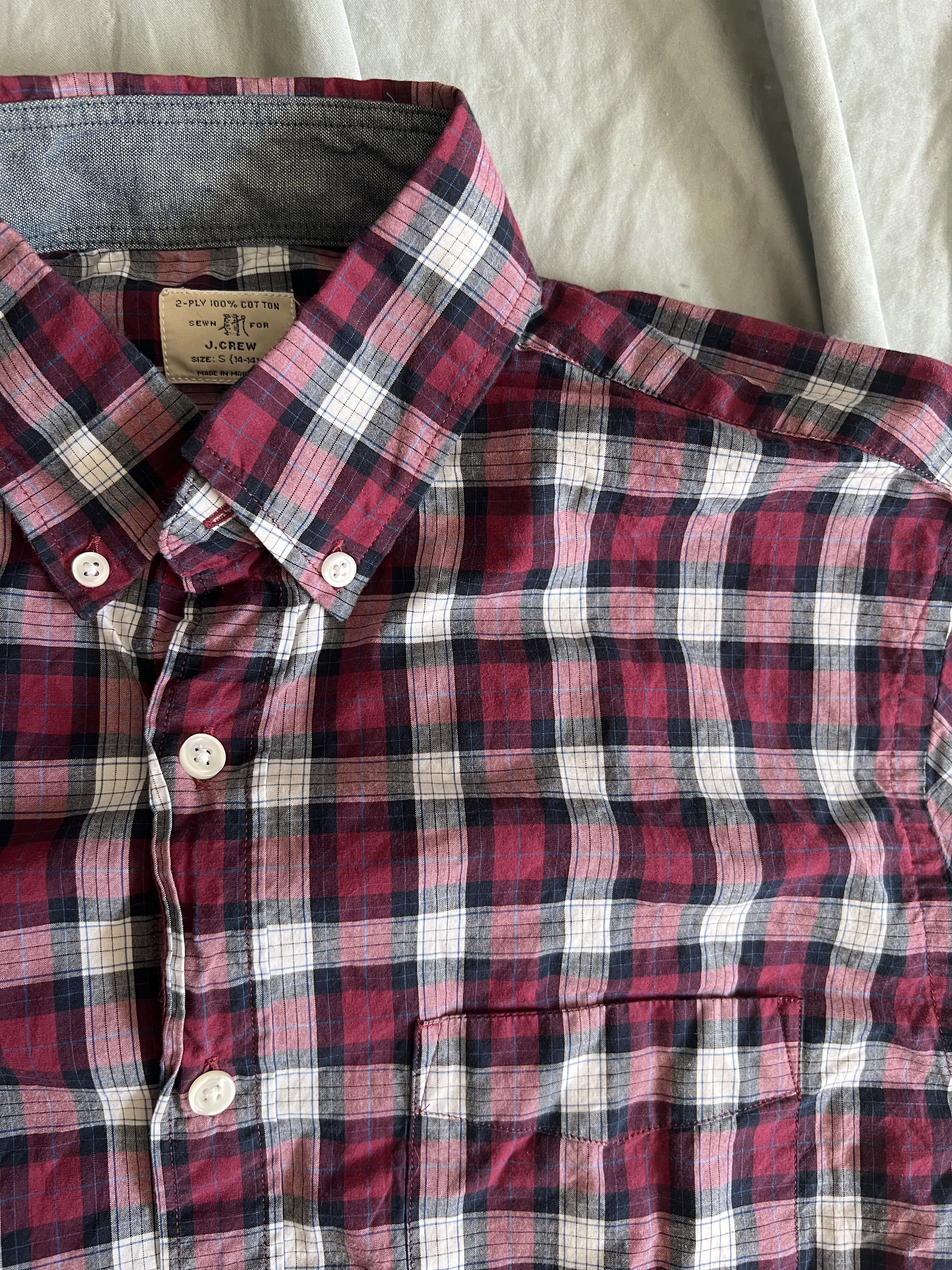 J.Crew J. Crew Tartan Plaid secret wash Button Up Shirt $69.50 Size US S / EU 44-46 / 1 - 1 Thumbnail