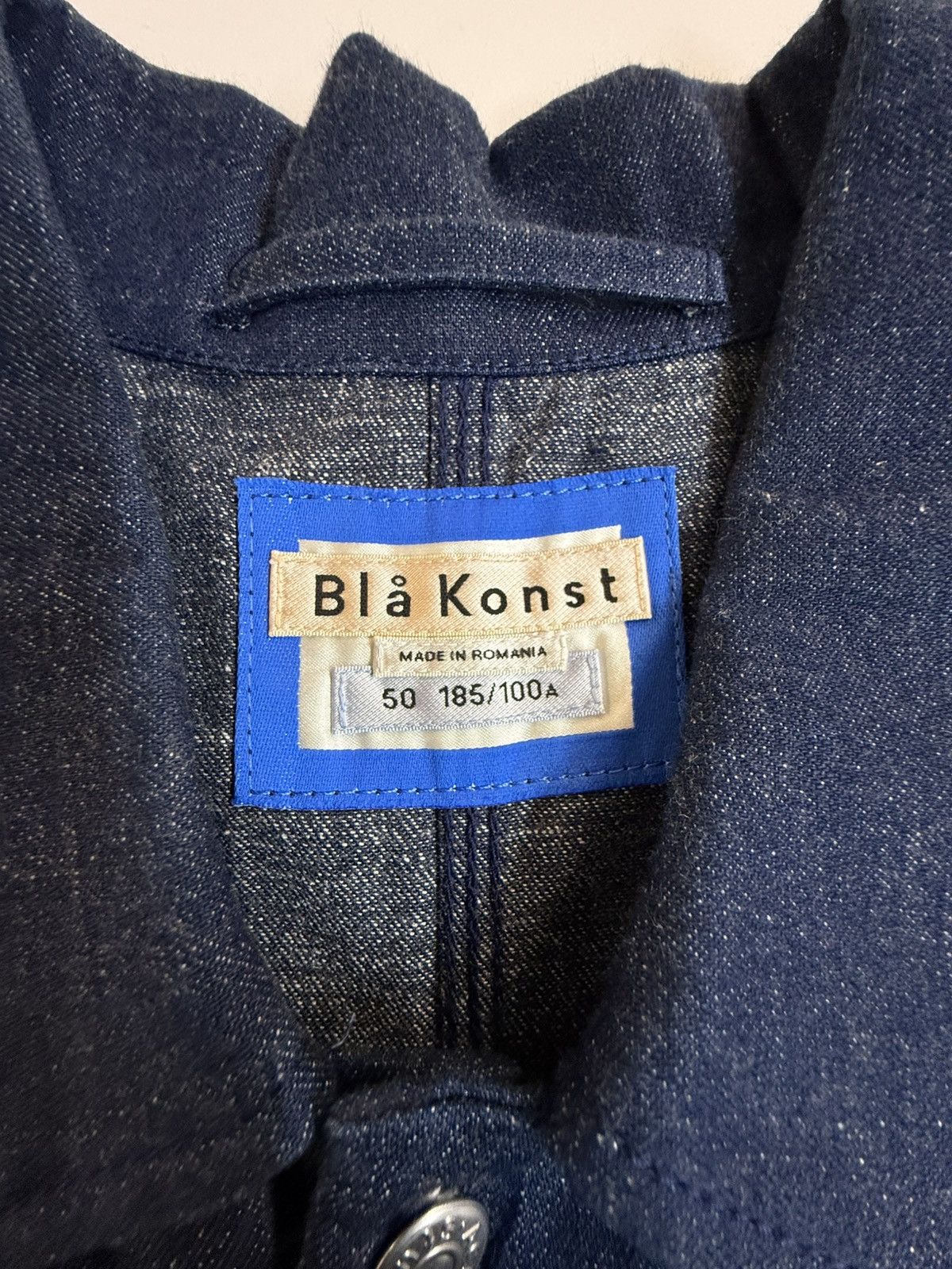 Acne Studios Acne Studios Blå Konst Dark Indigo Denim Chore Coat Sz 50 Size US XL / EU 56 / 4 - 17 Thumbnail