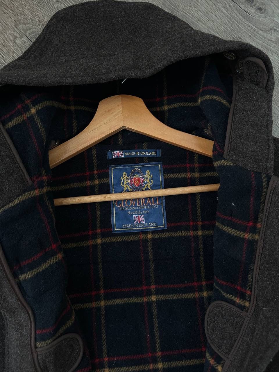 Gloverall × Japanese Brand × Vintage Vintage Gloverall England Wool Coats Brown Jacket Size US M / EU 48-50 / 2 - 14 Thumbnail