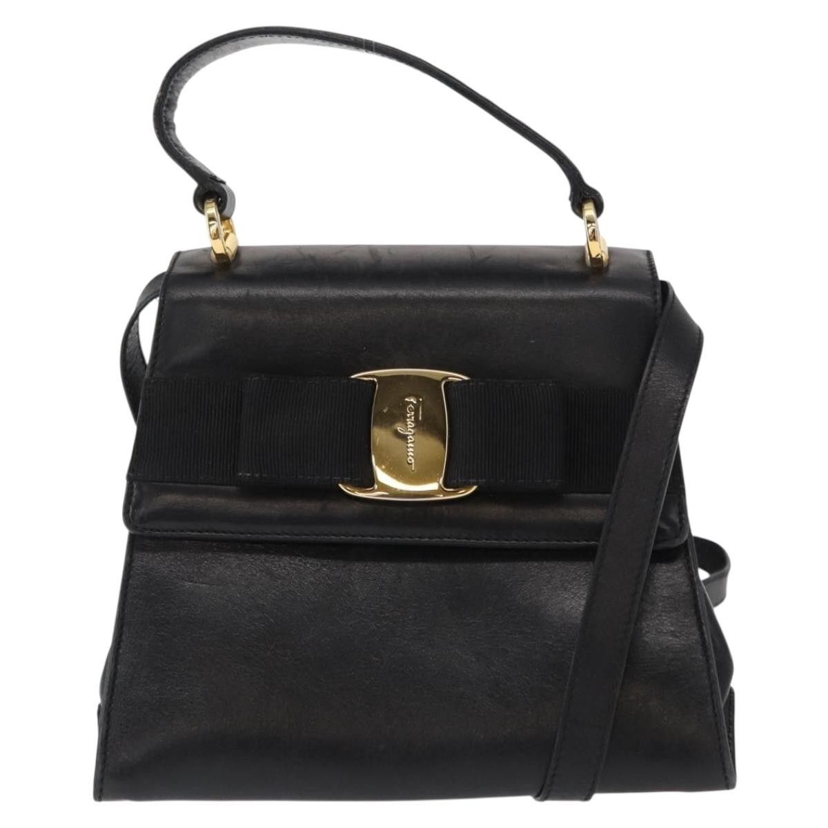 Salvatore Ferragamo Salvatore Ferragamo Vintage Vara Bow Top Handle Leather Size ONE SIZE - 1 Thumbnail