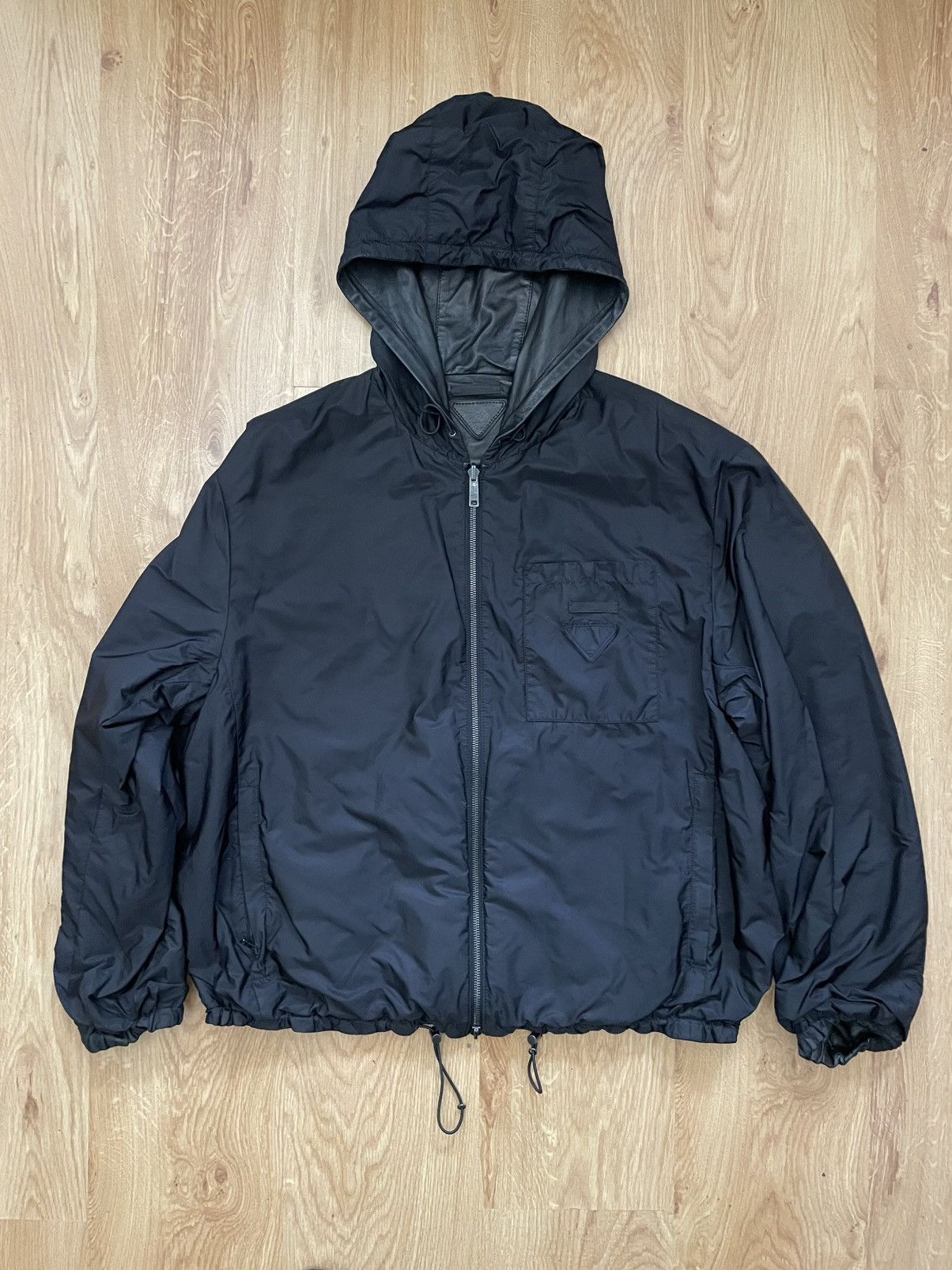 Prada Prada reversible leather/ nylon jacket Size US L / EU 52-54 / 3 - 8 Thumbnail