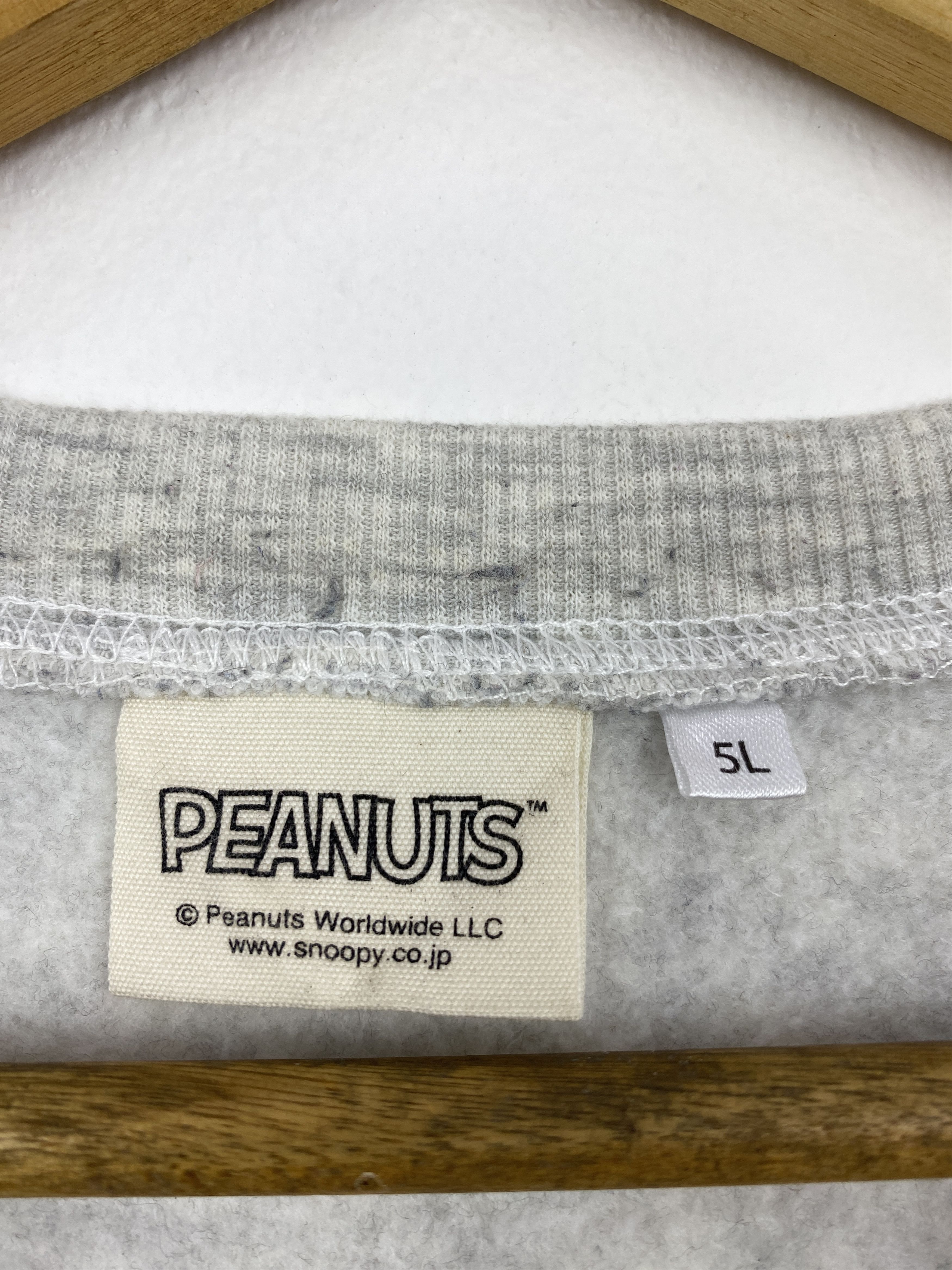 Peanuts Vintage Peanuts 75 Years Snoopy Sweatshirt Grey 5L BP0024 Size US XXL / EU 58 / 5 - 5 Thumbnail