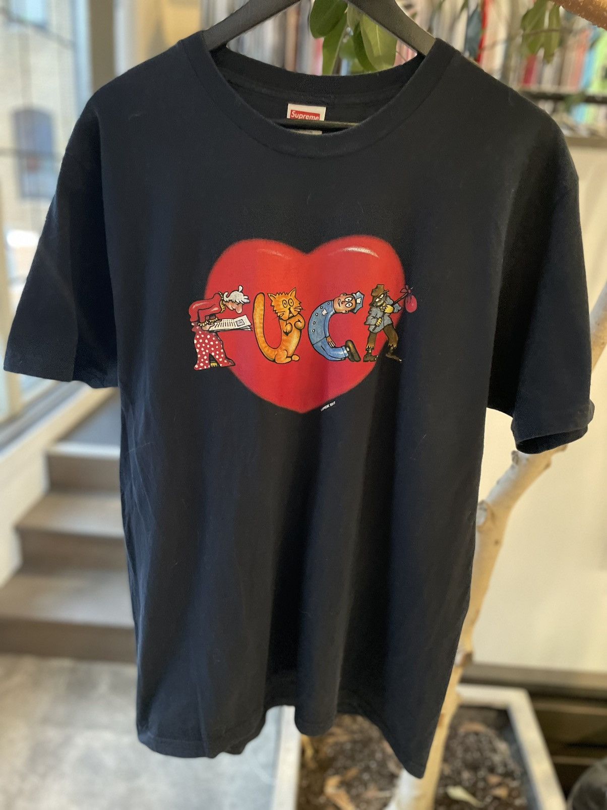 Supreme Supreme Heart T-Shirt 'Black Size US S / EU 44-46 / 1 - 1 Thumbnail