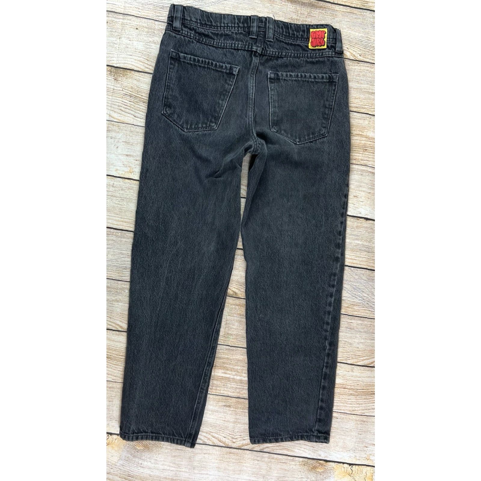 Empyre VINTAGE Empyre Women’s Skate Relax Black Denim Jeans Size 27 Straight 28.5in Inseam Urban Comfort Size 27" / US 4 / IT 40 - 2 Thumbnail