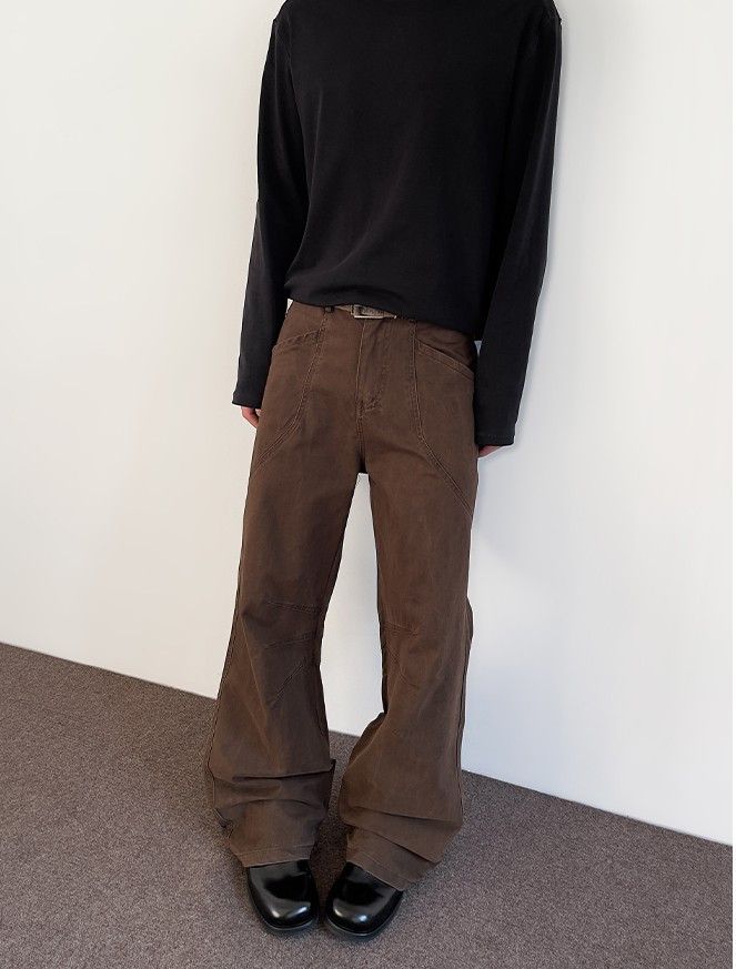 Jean × Vintage Brown Embroidered Stacked Flare Jeans Size US 30 / EU 46 - 1 Thumbnail