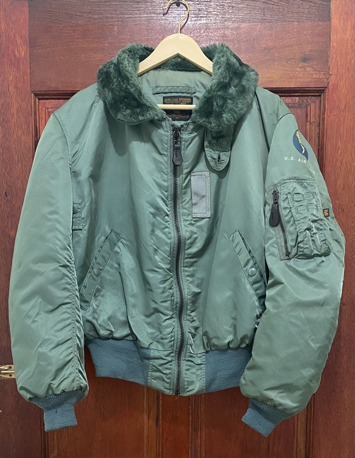Vintage Alpha Industries Type B15-D Fur Collar USAF Jacket - Outerwear