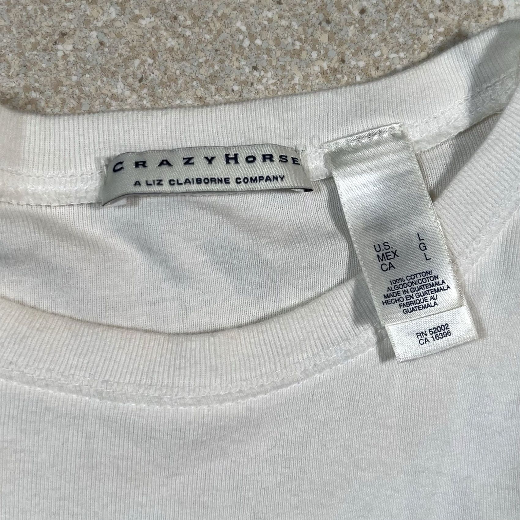 Vintage Crazy Horse Women’s Longsleeve Shirt L White Blouse Woman Size L Regular Vintage? Size L / US 10 / IT 46 - 2 Thumbnail