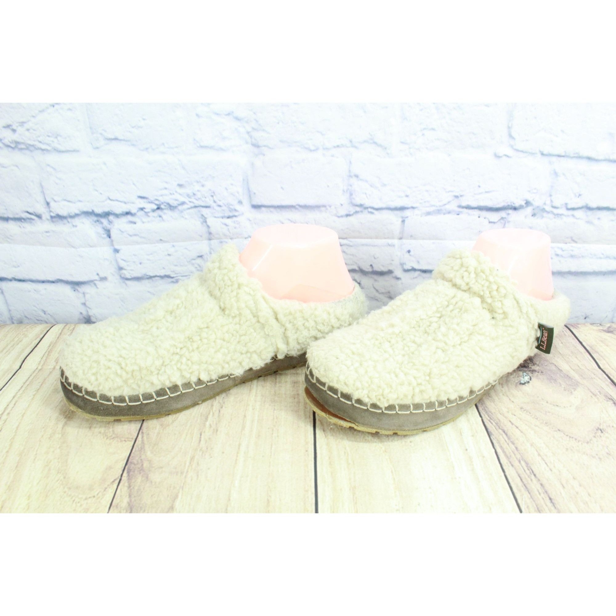 L.L. Bean LL Bean Women's Wicked Good Shearling Lined Cozy Slippers Size US 8 / IT 38 - 2 Thumbnail