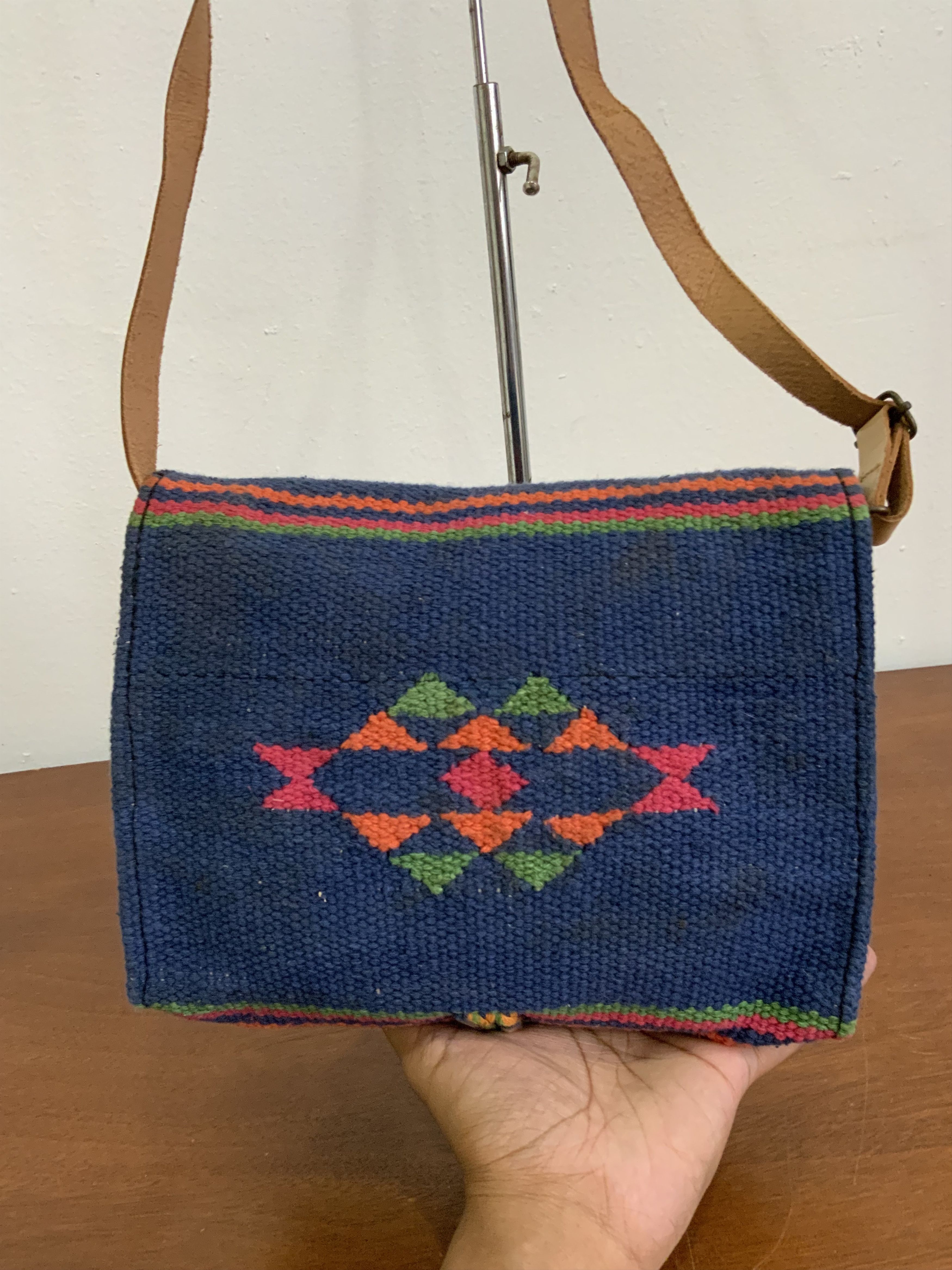 Japanese Brand Indigo Navajo Native Sling Cross Bag Size ONE SIZE - 11 Thumbnail